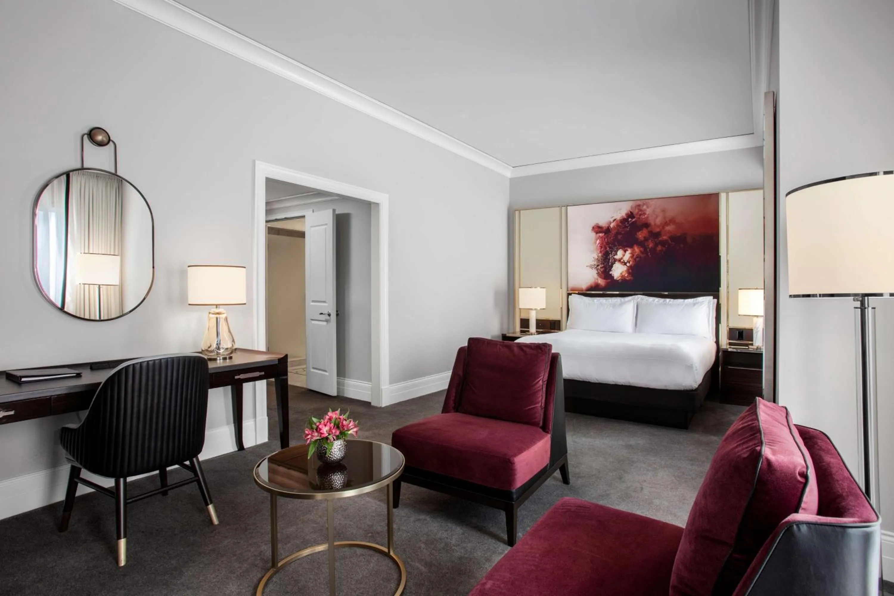 Deluxe King Room with Fireplace in Waldorf Astoria Chicago