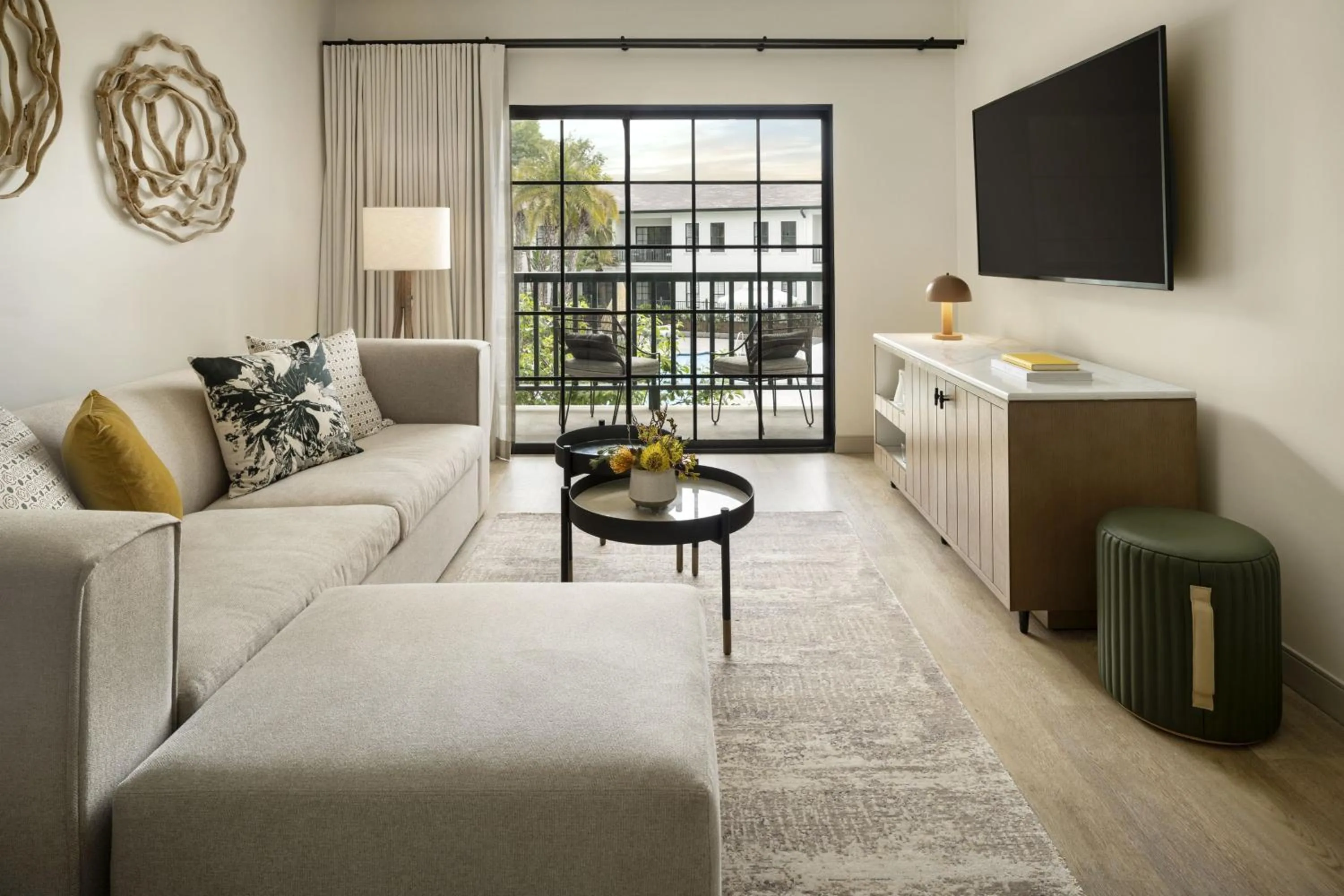One-Bedroom King Suite with Pool View and Sofa Bed in The Steward, Santa Barbara, a Tribute Portfolio Hotel