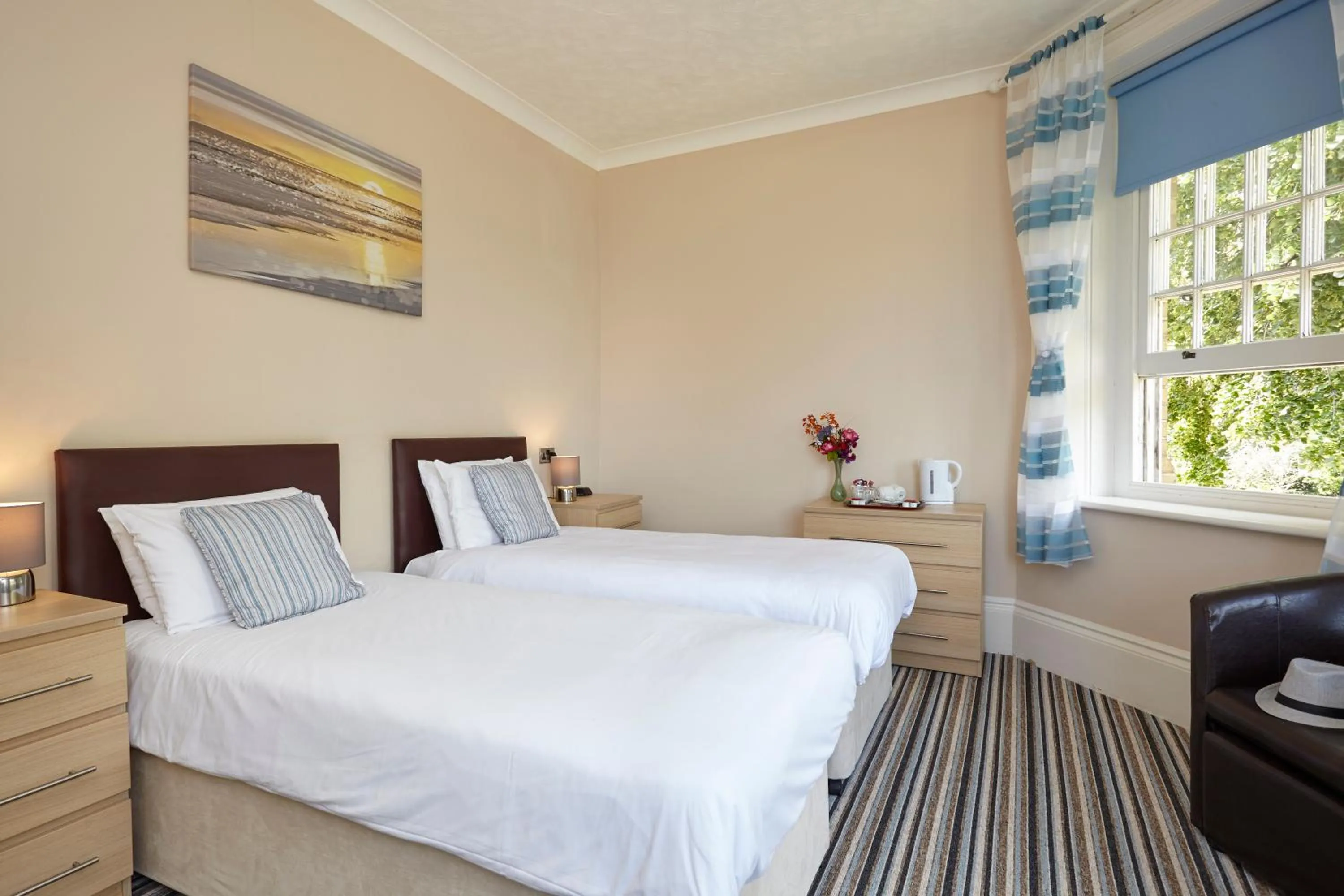 King or Twin Room with Sea View in Luccombe Manor Country House Hotel