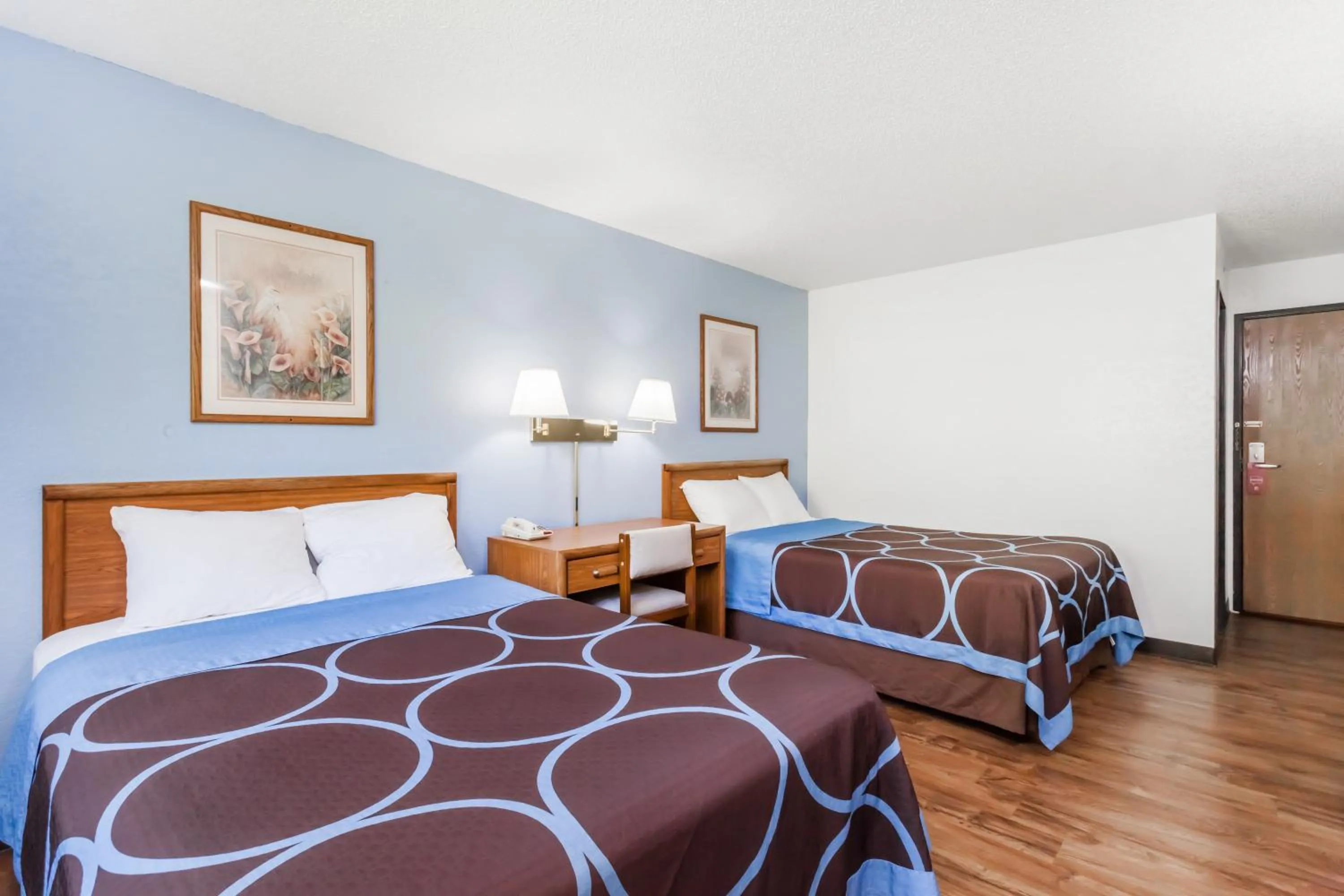 Double Room with Two Double Beds - Smoking in Super 8 by Wyndham Norwich