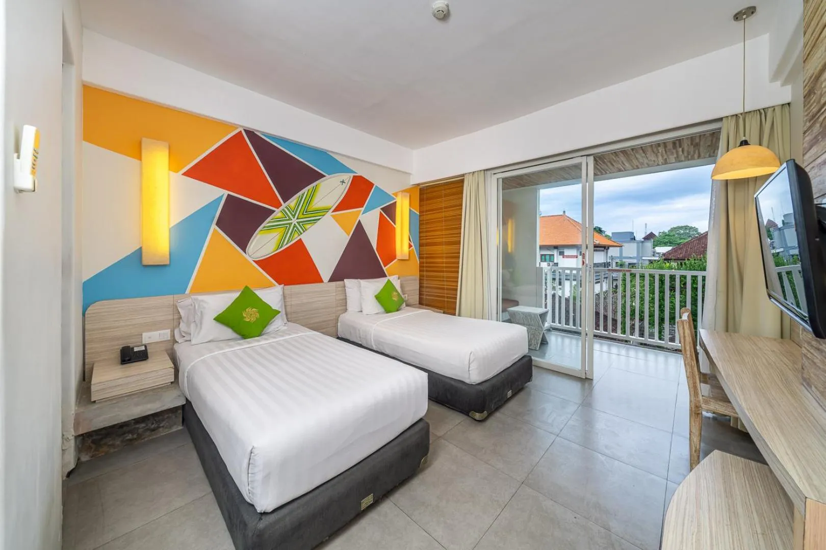 Deluxe Double or Twin Room with Balcony in Bliss Surfer Hotel Legian