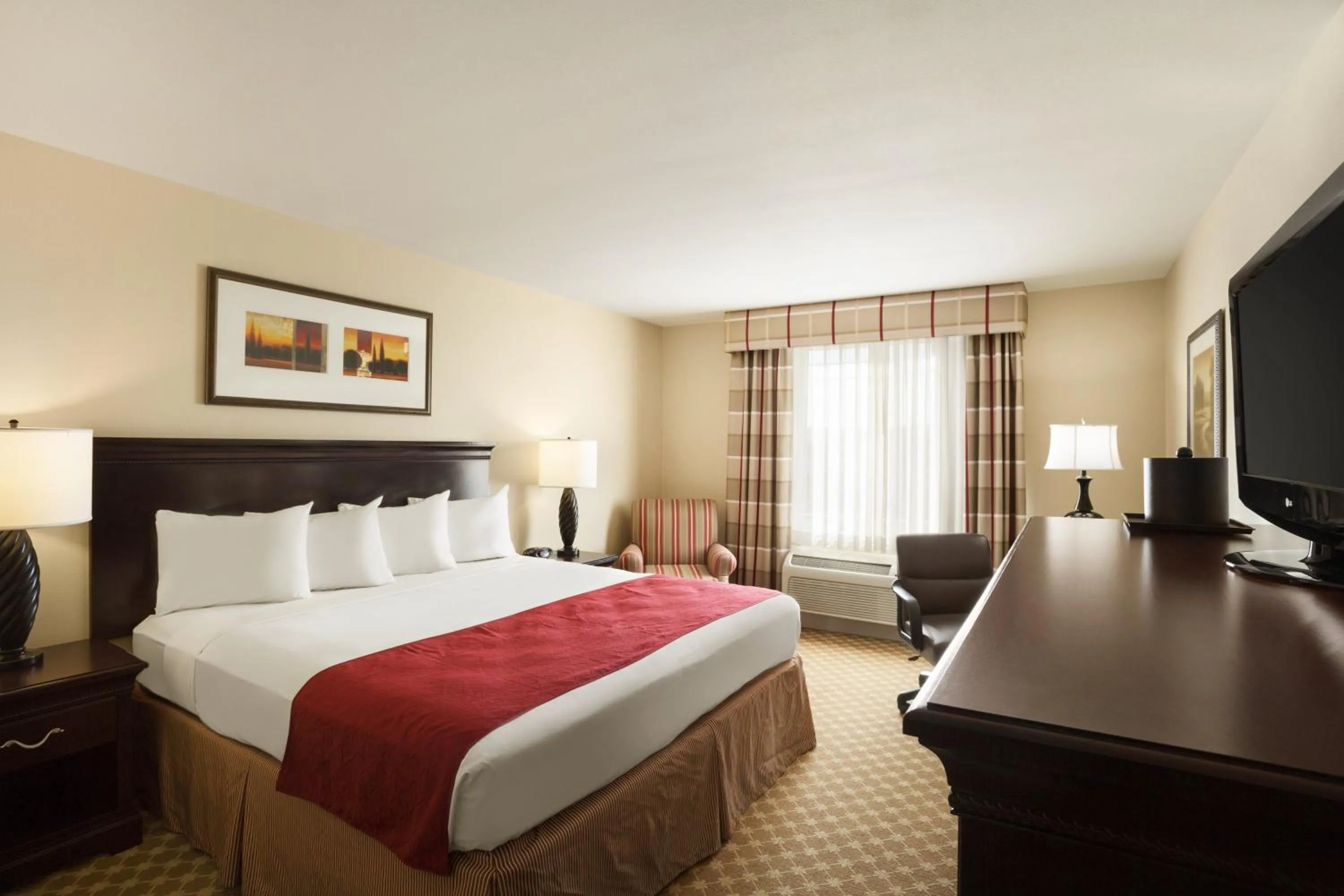 King Room with Roll-in Shower - Disability Access/Non-Smoking in Country Inn & Suites by Radisson, Lawrenceville near Northside
