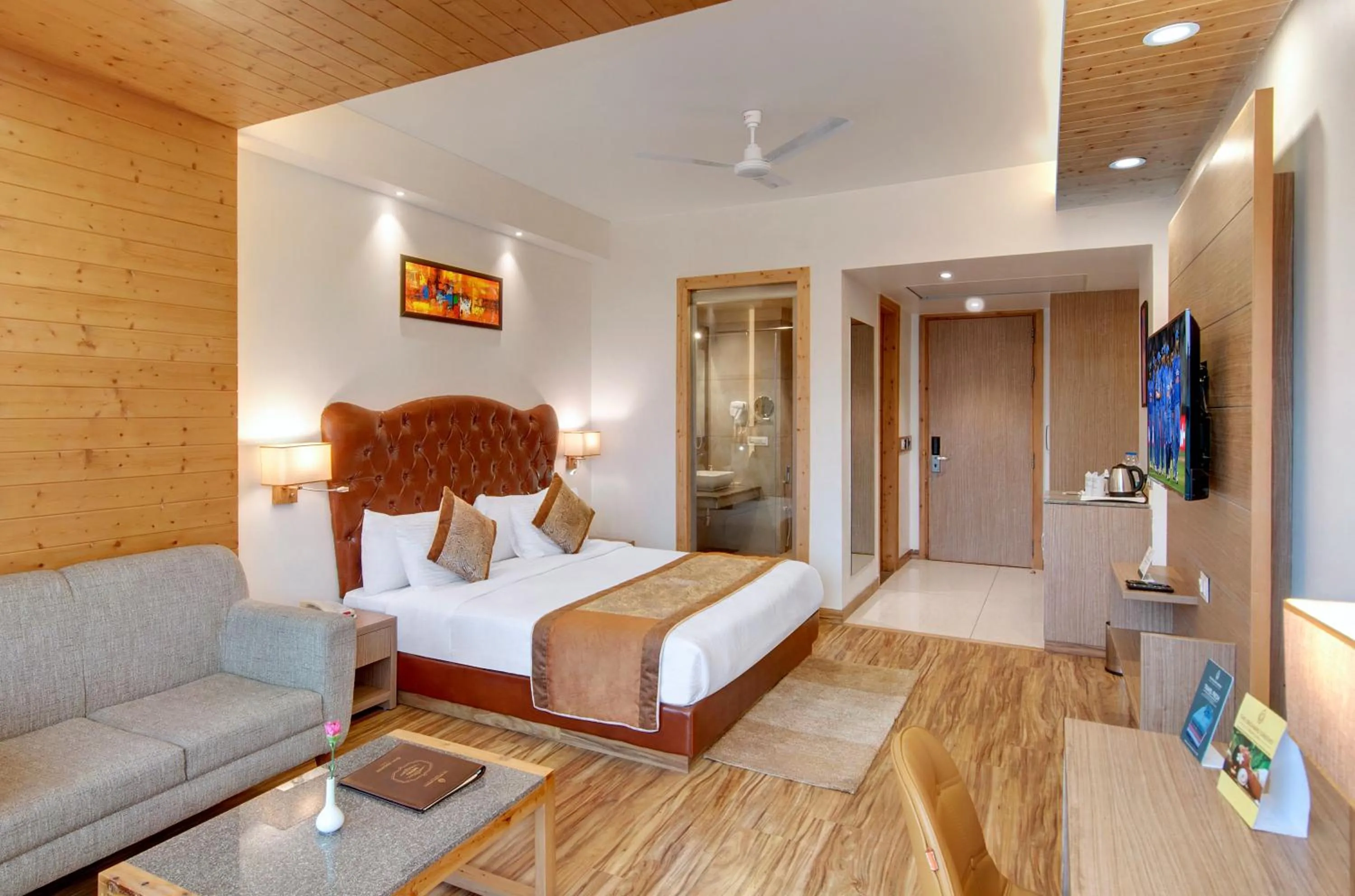 Deluxe Room without Balcony in The Orchard Greens Resort - A Centrally Heated Property