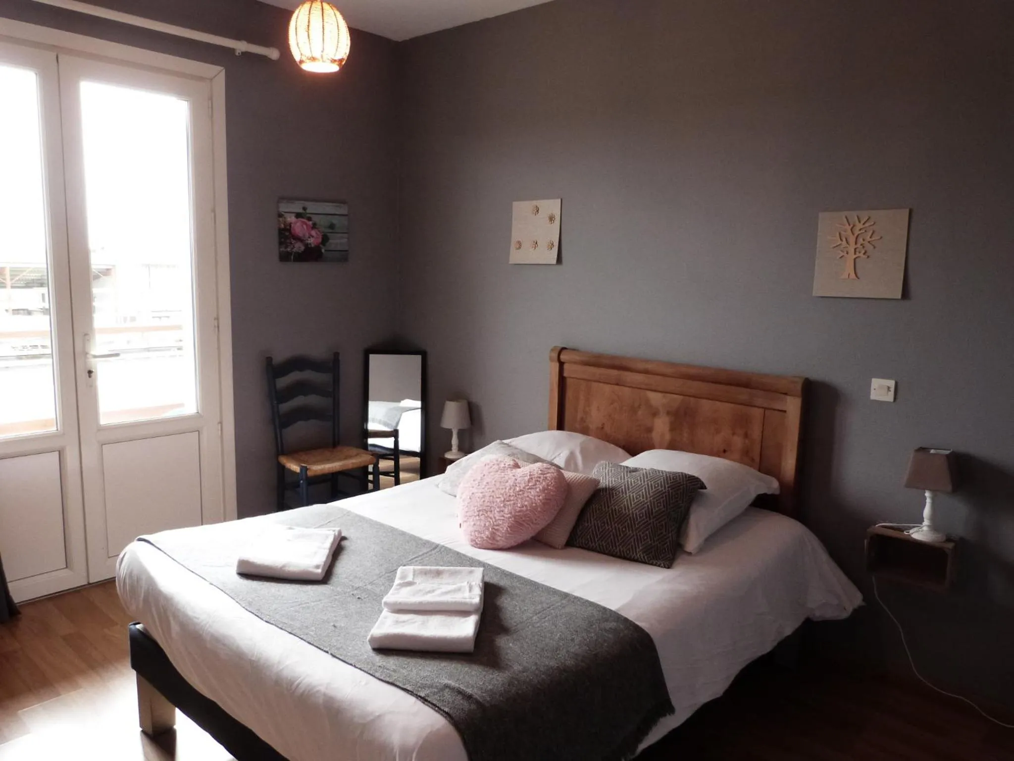 Double Room - Street Side in Logis Hôtel Restaurant La Borie