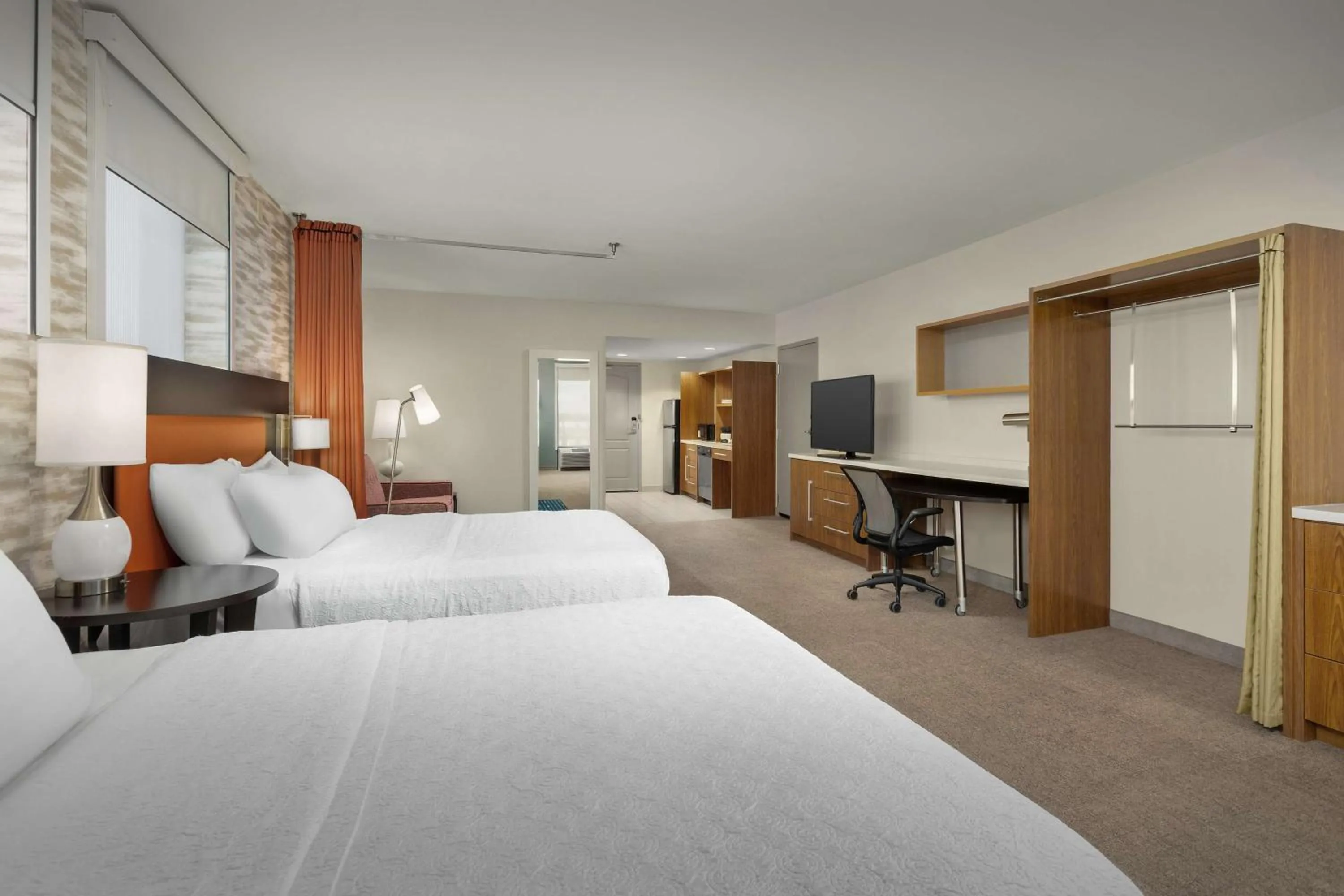 Queen Studio with Two Queen Beds - Mobility and Hearing Access/Non-Smoking in Home2 Suites by Hilton Jacksonville, NC