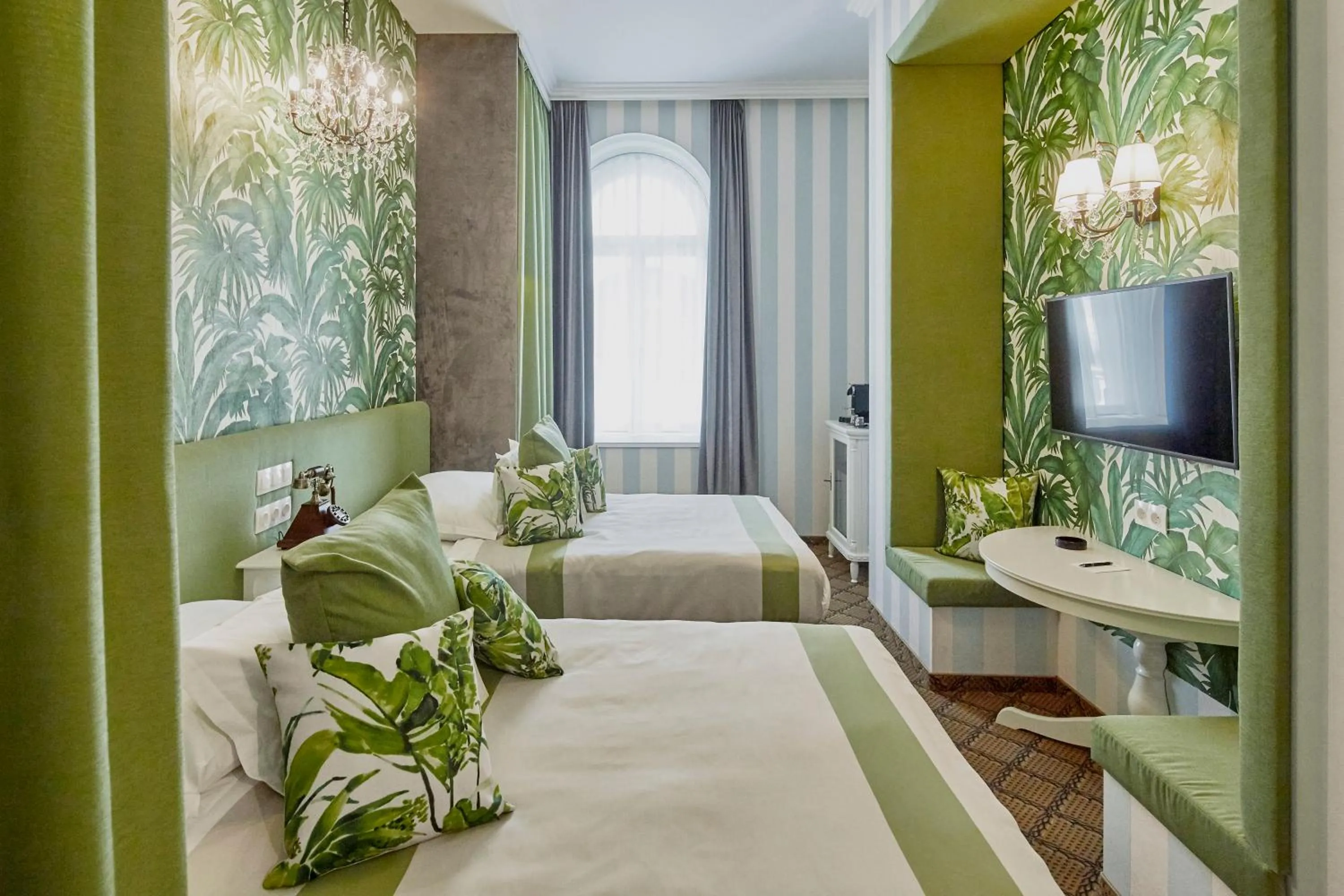 Superior Double Room with Two Double Beds in Mystery Hotel Budapest, Preferred Hotels & Resorts
