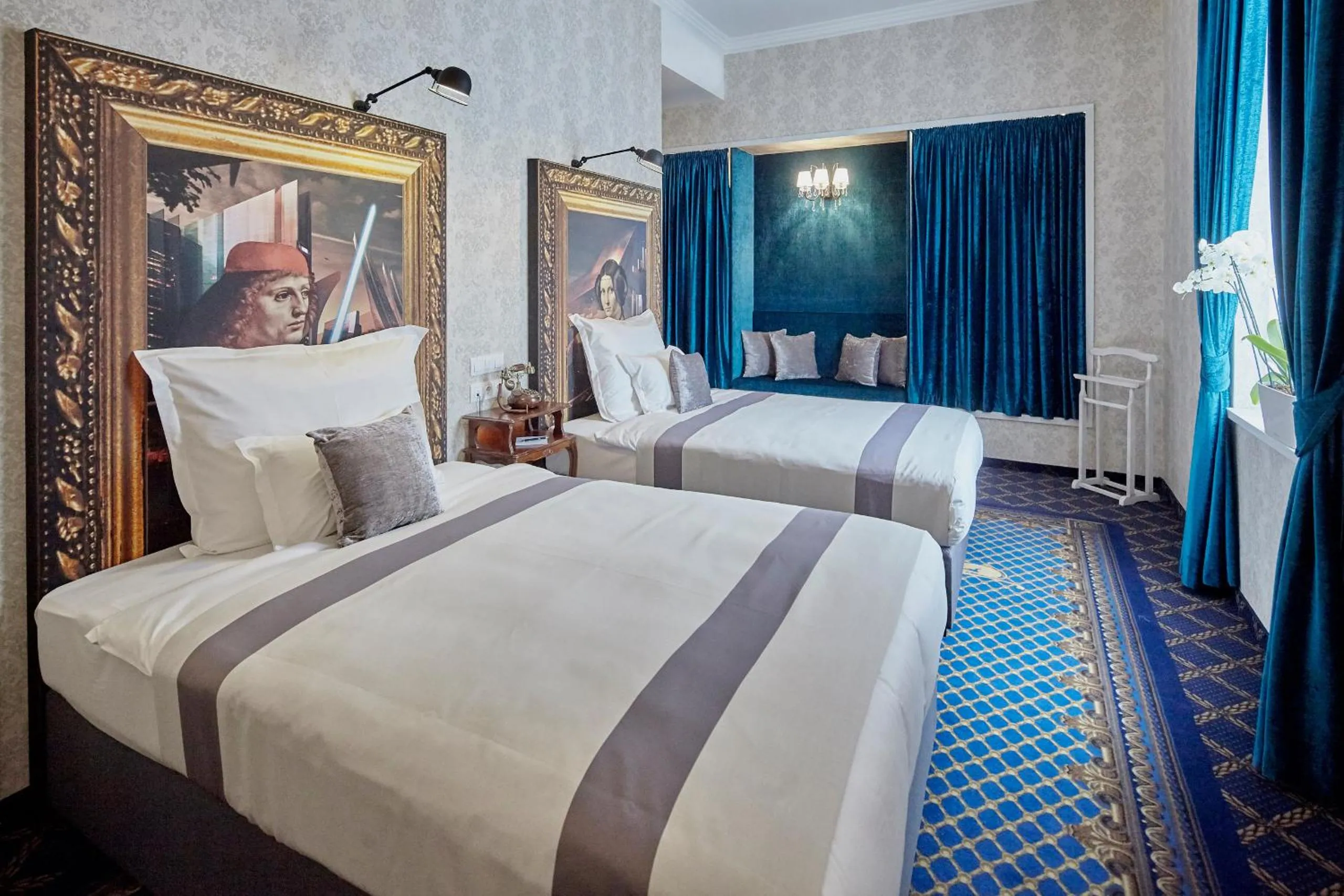 Mystery Room with Two Double Beds in Mystery Hotel Budapest, Preferred Hotels & Resorts