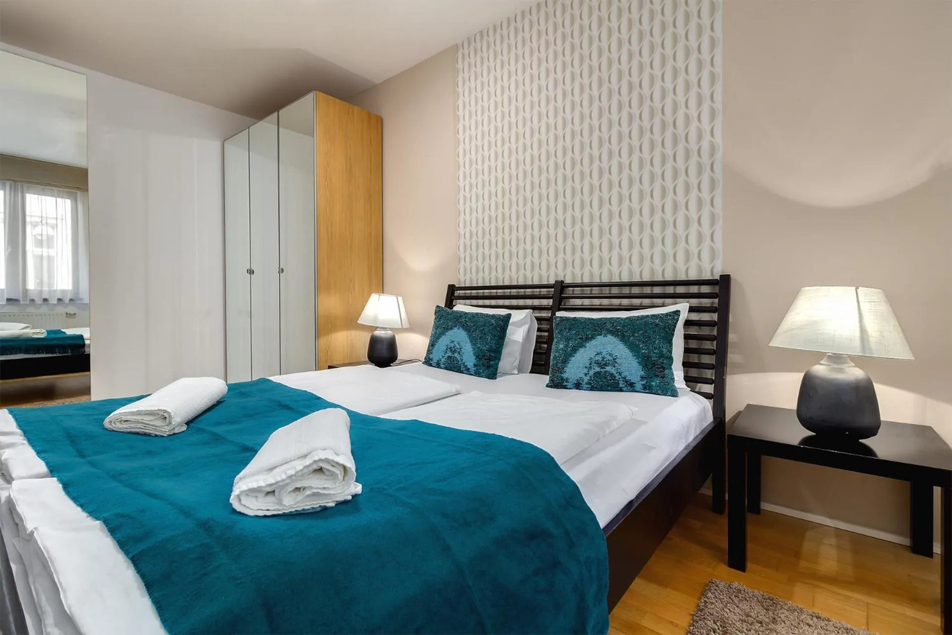 Two-Bedroom Apartment with Balcony in Quality Point Apartments 0-24 reception