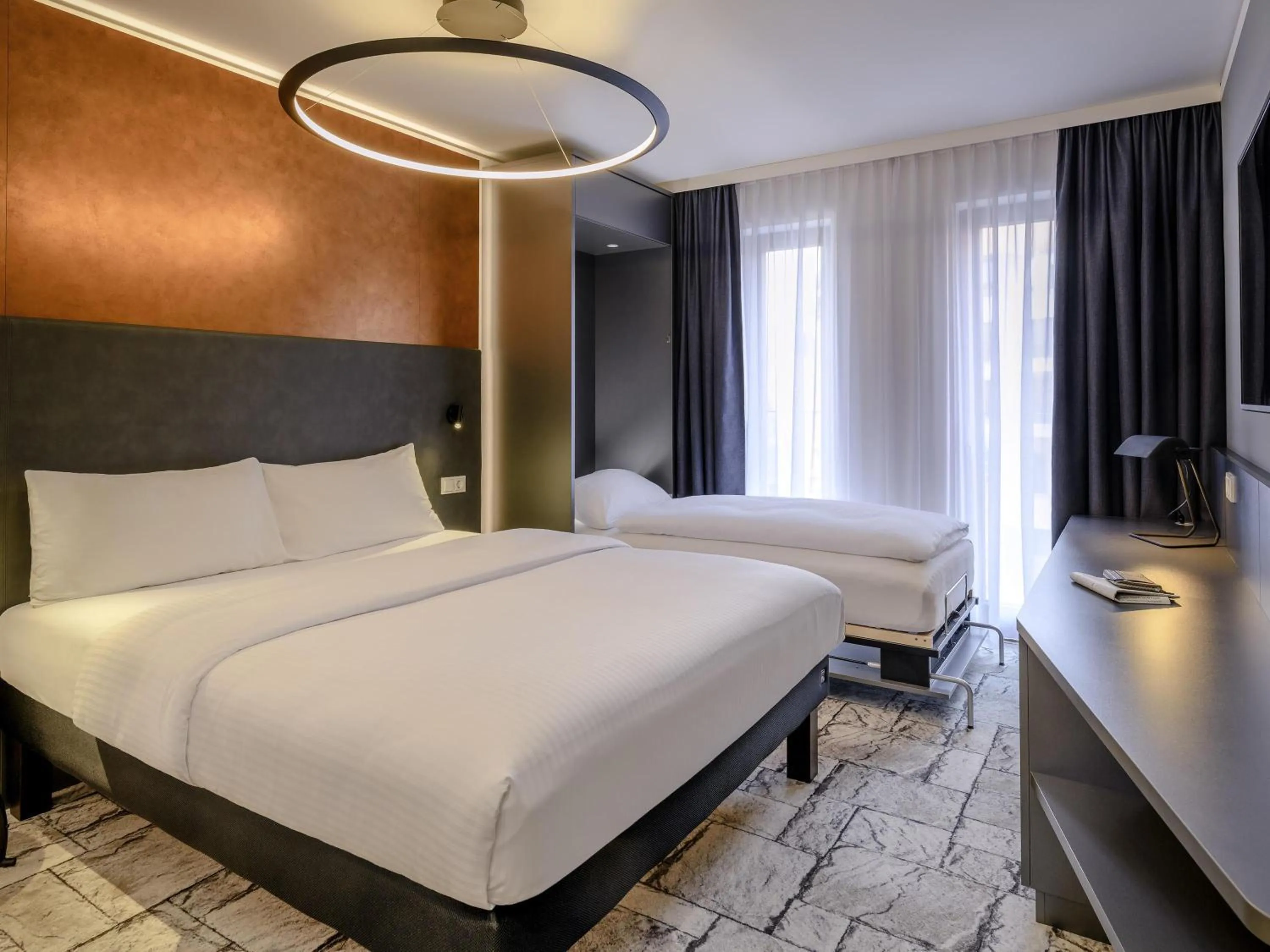 Family Room with One Double Bed and One Single Bed in ibis Styles Bamberg