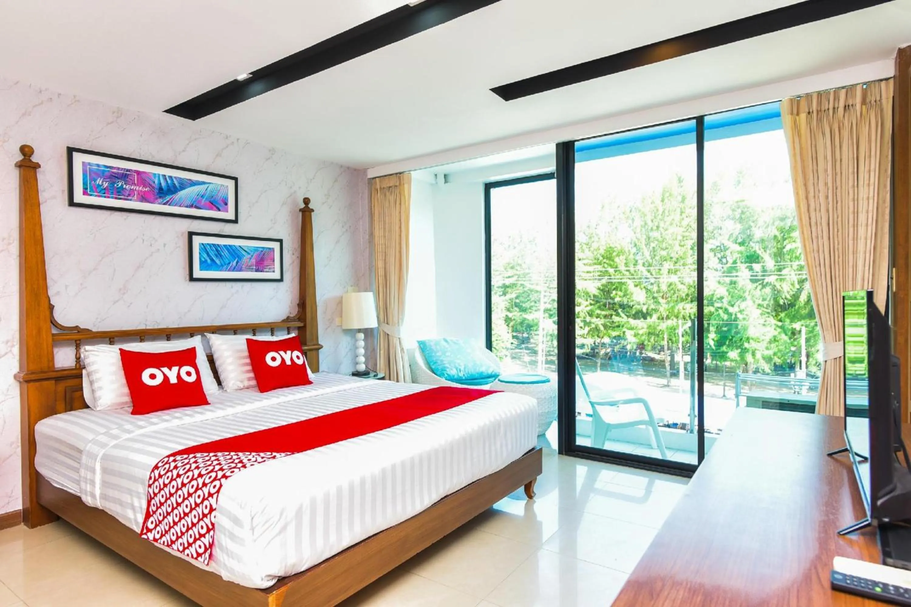 Deluxe Double Room with Sea View in OYO 394 Nana Beach Cha Am