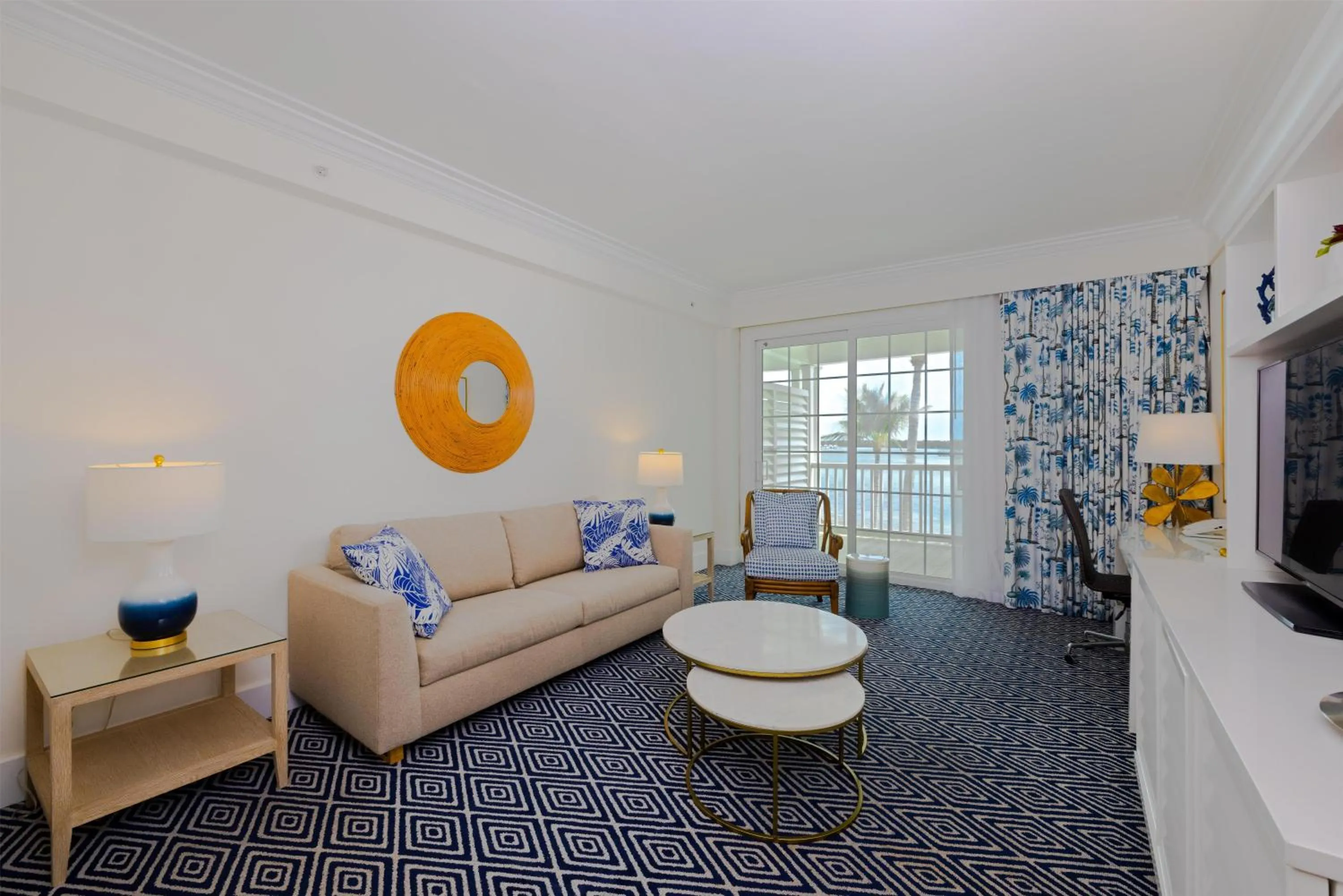 Oceanfront Balcony One Bedroom Suite, One King Primary/One Queen Pullout Sofa in Isla Bella Beach Resort & Spa - Florida Keys