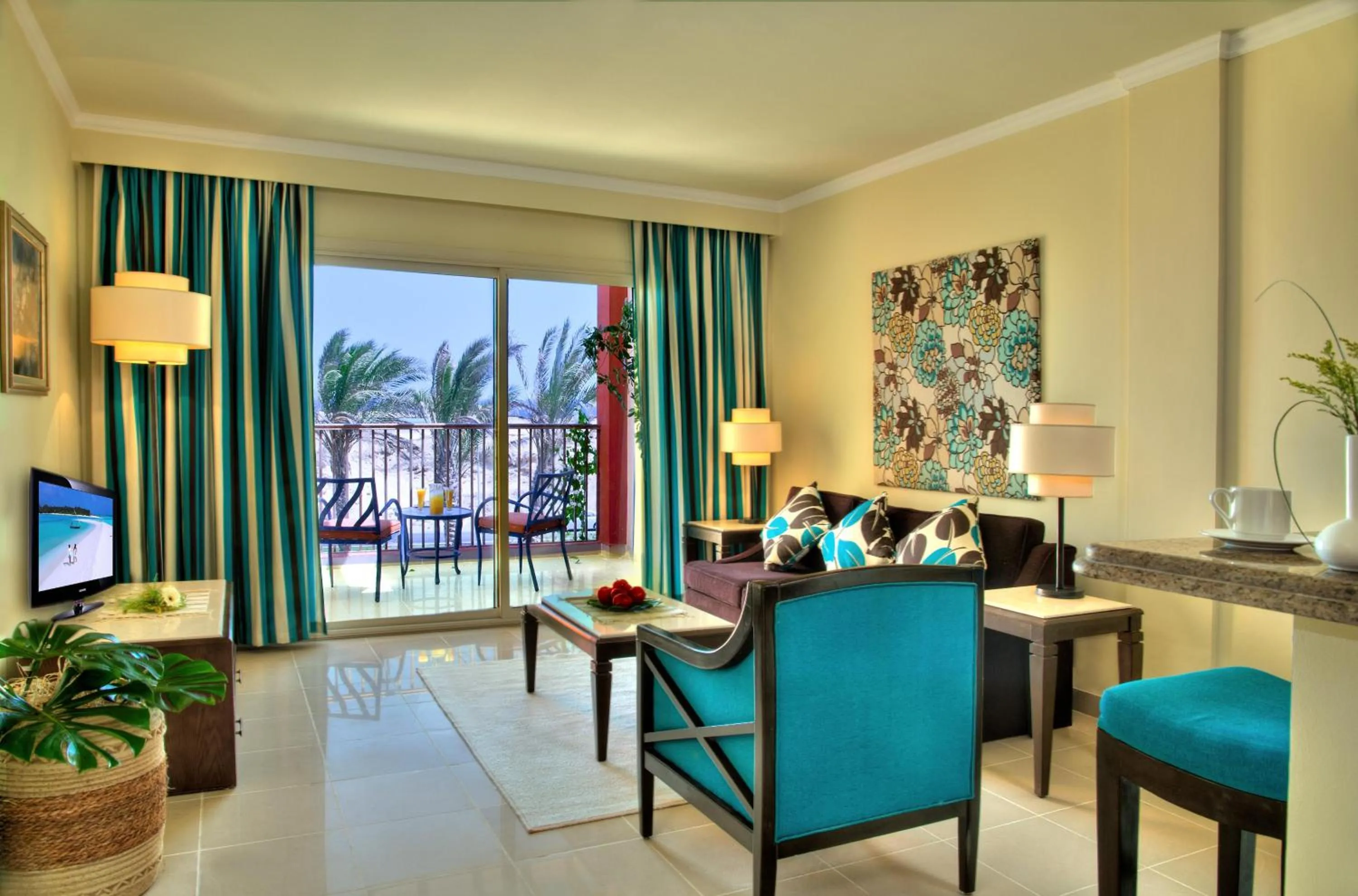 Two-Bedroom Family Room with Garden View ( 4 Adults) in Aurora Bay Resort Marsa Alam