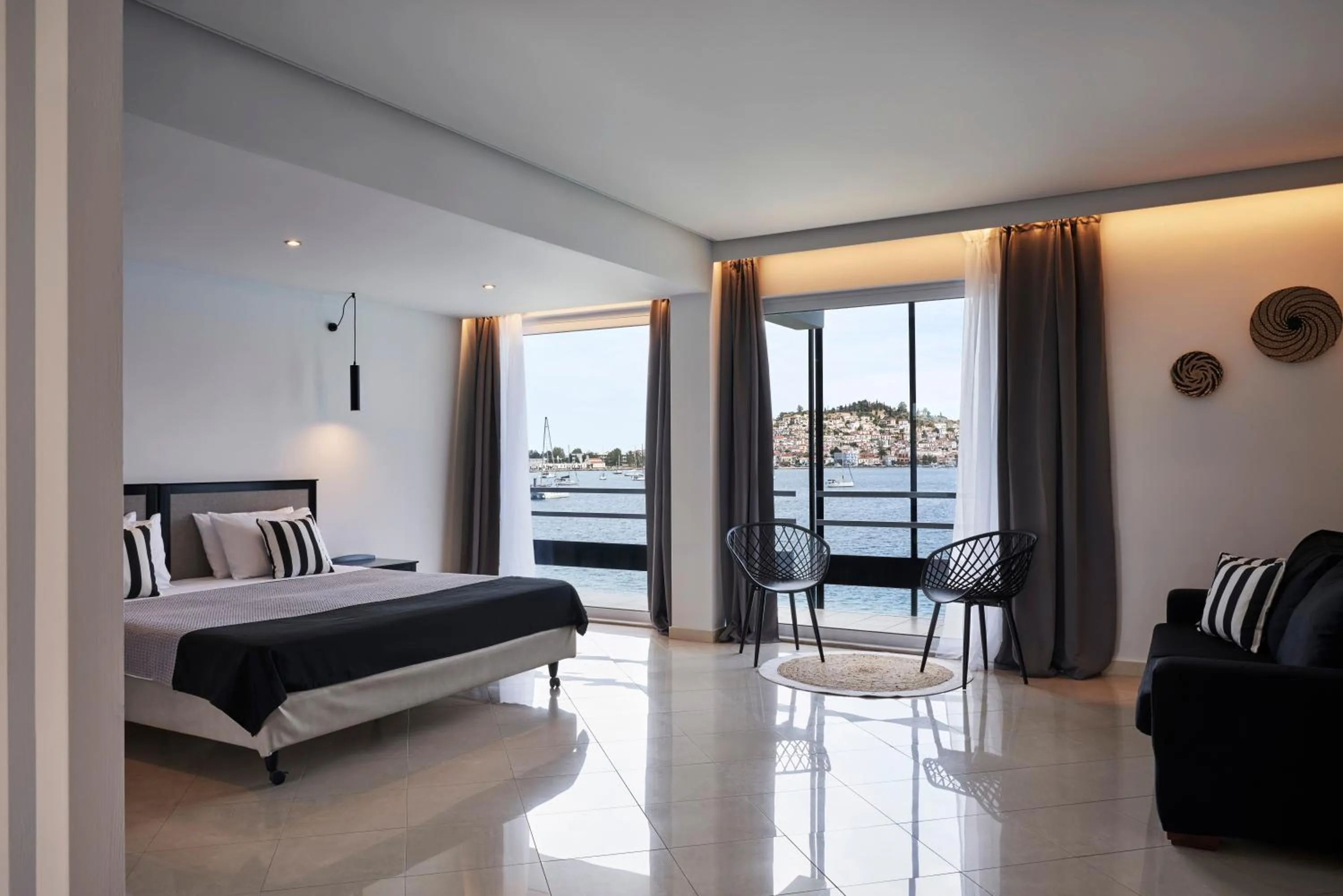 Master Suite with Sea and Poros Town View in Xenia Poros Image Hotel