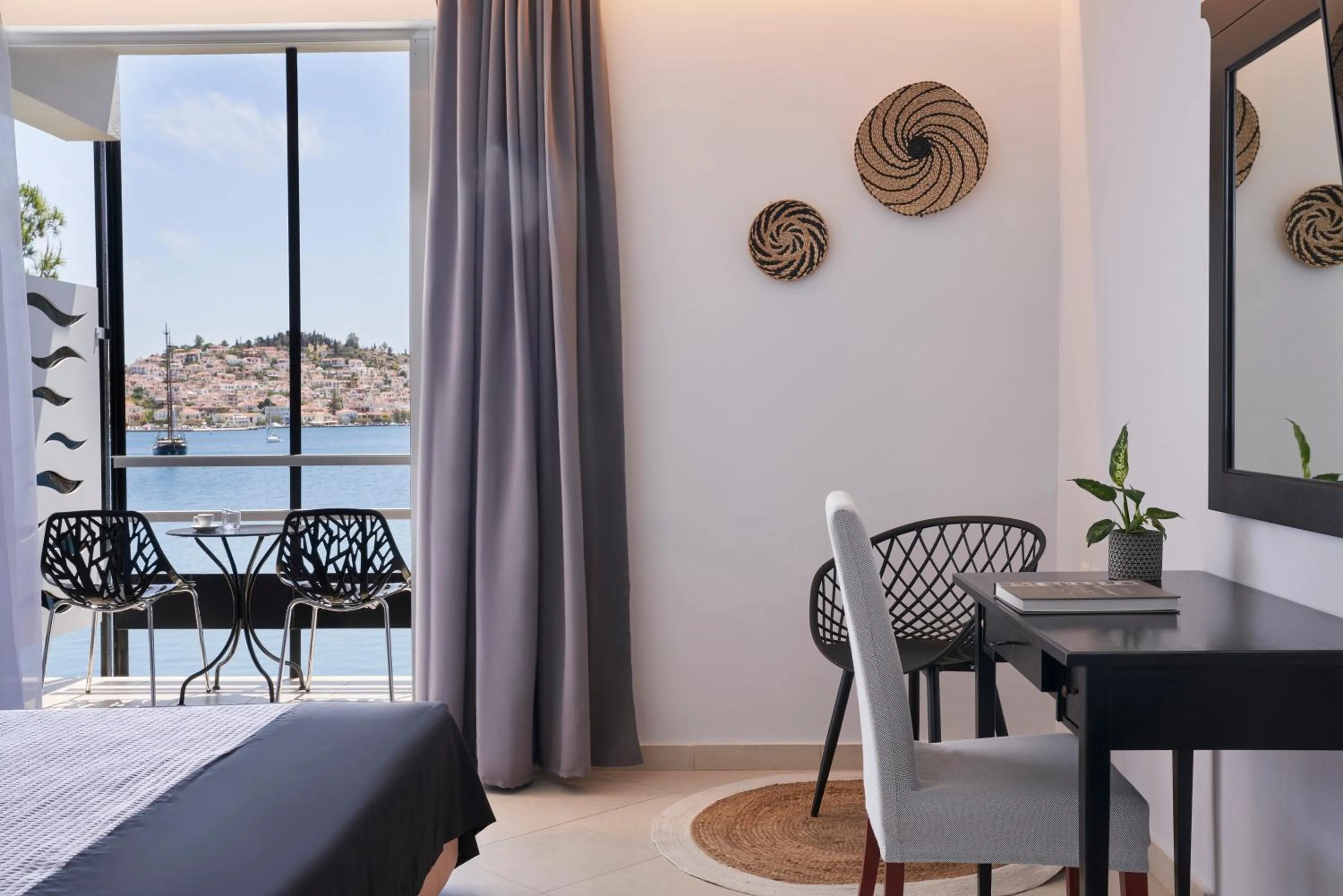 Superior Double with Sea and Poros Town View in Xenia Poros Image Hotel