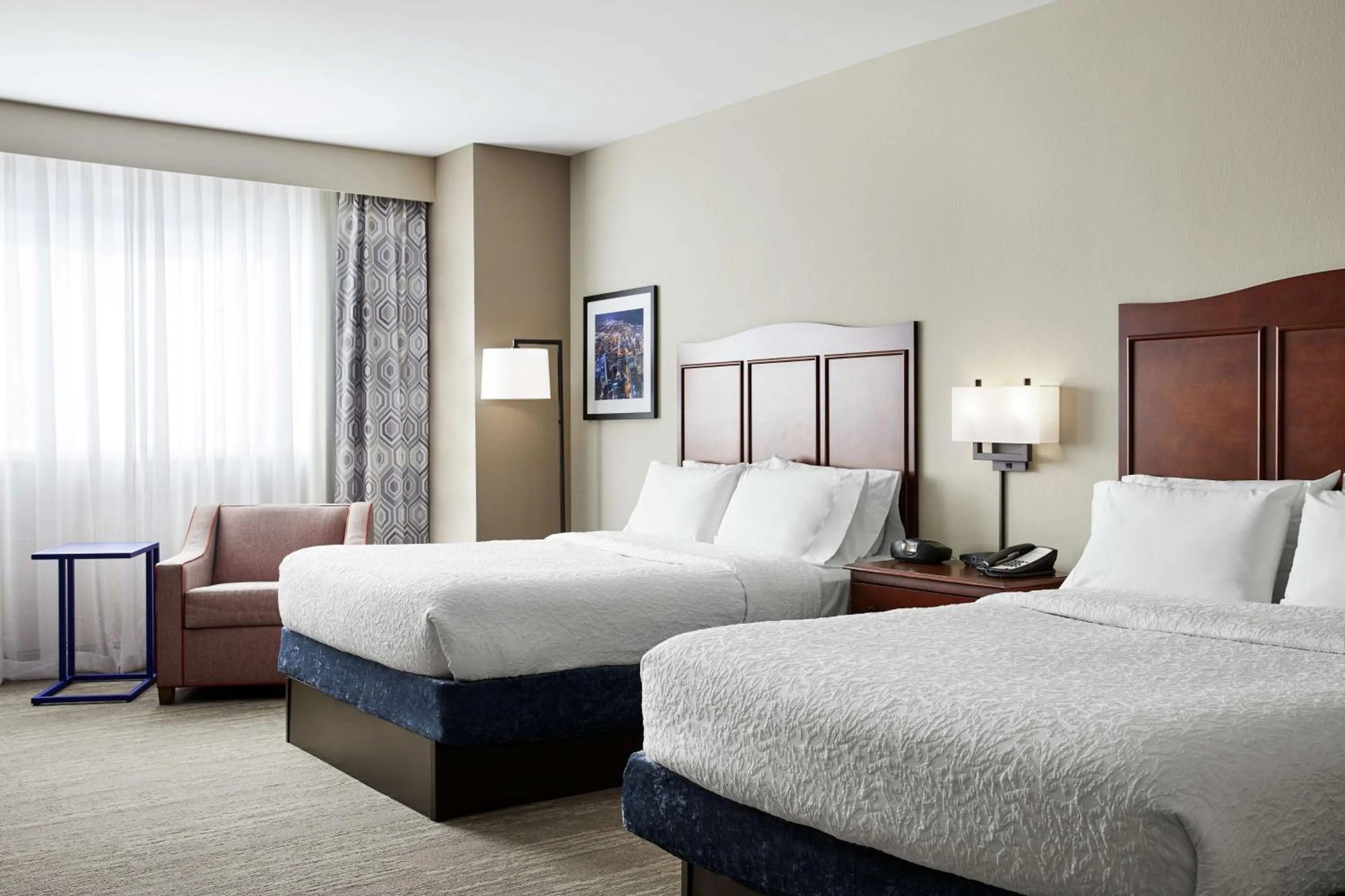 Queen Room with Two Queen Beds - Mobility and Hearing Access/Non-Smoking in Hampton Inn & Suites Mt. Prospect