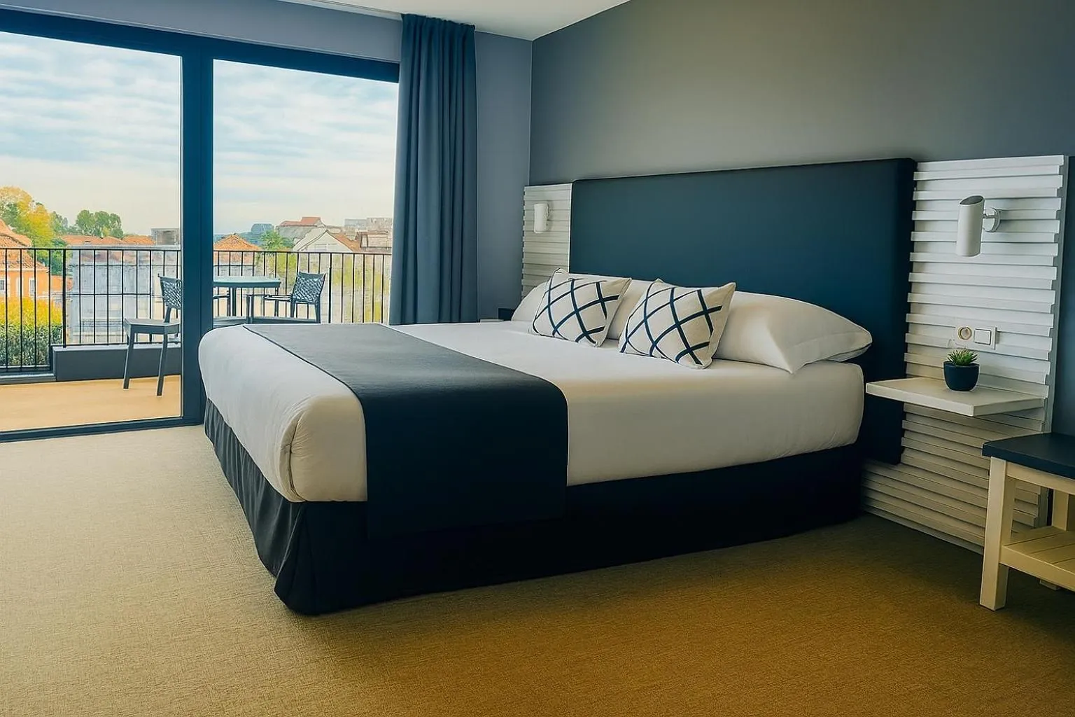 Double or Twin Room with Balcony - single occupancy in Hotel Sitges