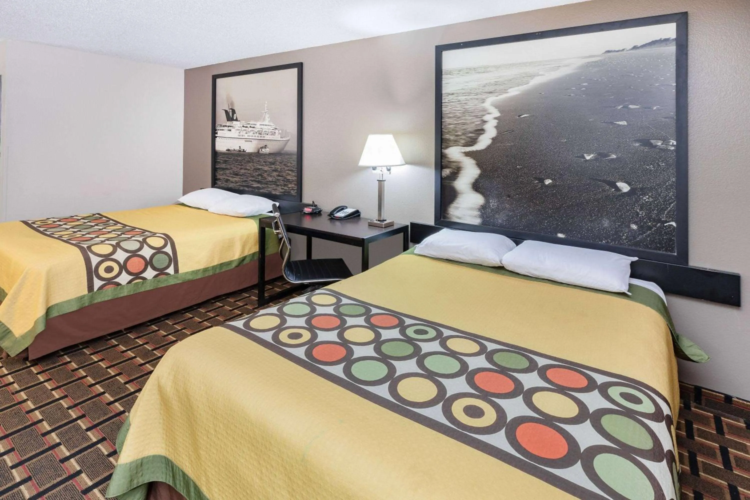 2 Queens Beds, Non-Smoking in Super 8 by Wyndham League City Kemah Area