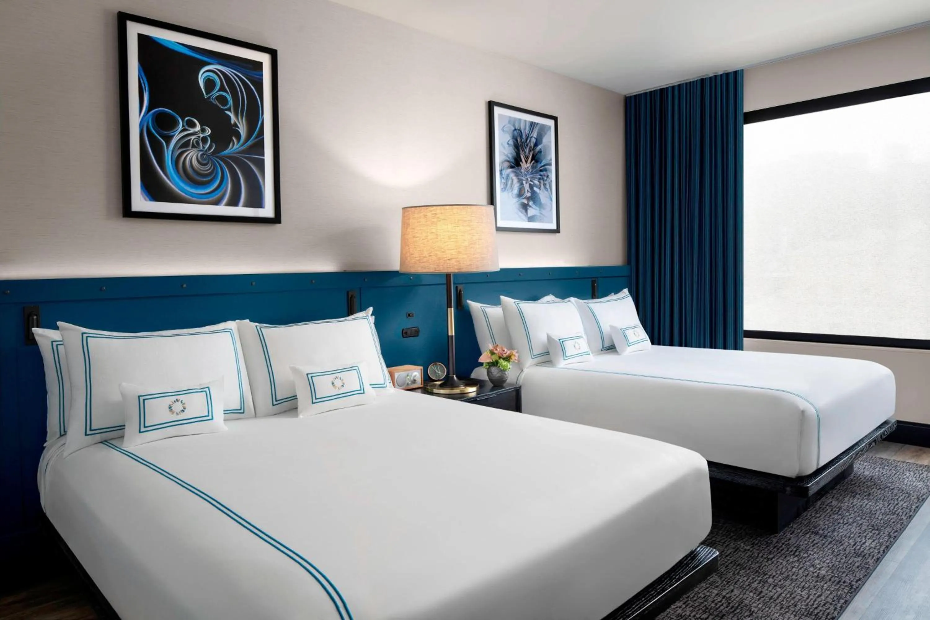 Queen Room with Two Queen Beds and Roll-in Shower - Mobility and Hearing Accessible in The Oaklander Hotel, Autograph Collection