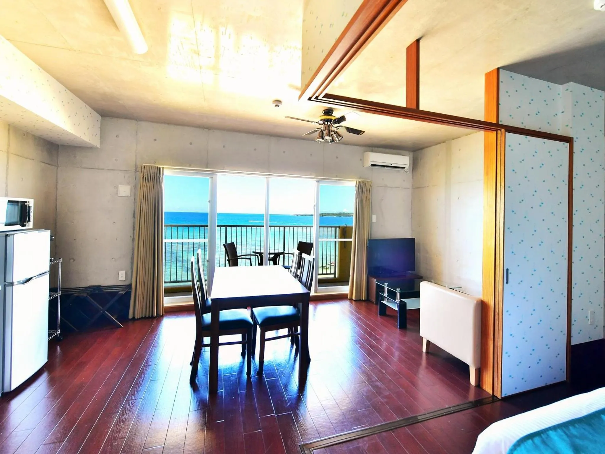Economy Quadruple Room in Churaumi on the Beach Motobu