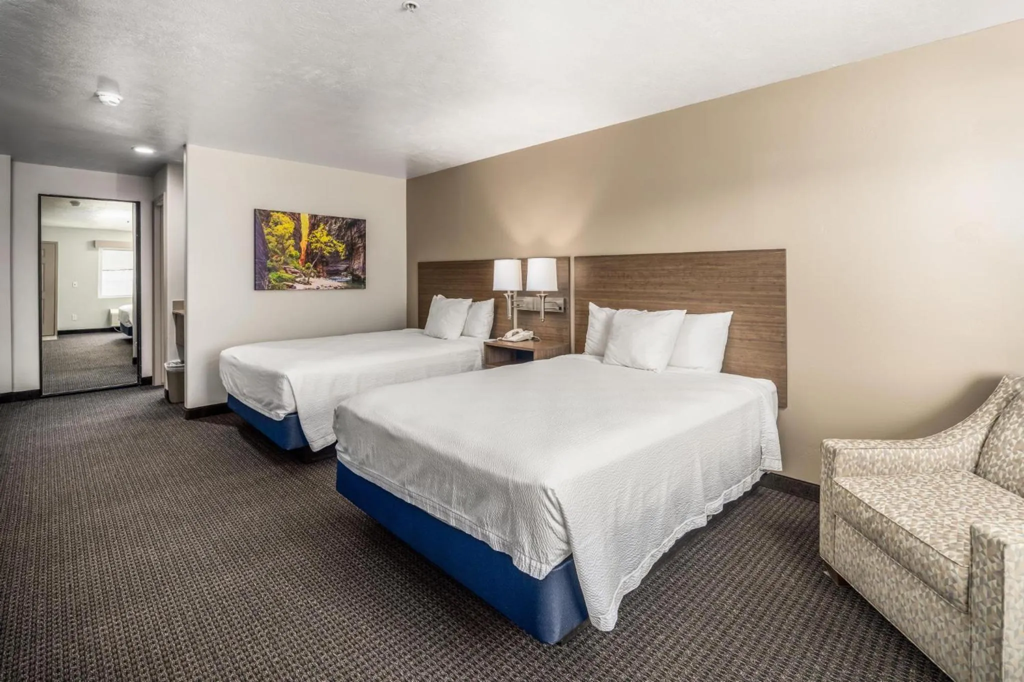 Queen Room with Two Queen Beds with Sofa Bed in St. George Inn and Suites