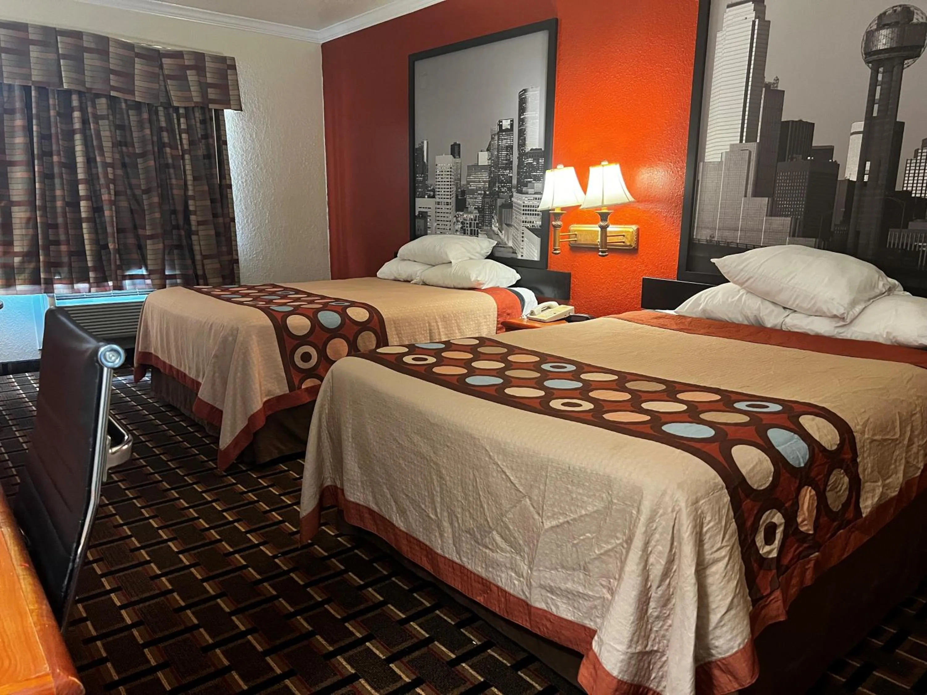Queen Room with Two Queen Beds and Bath Tub - Mobility Accessible/Non-Smoking in Super 8 by Wyndham Brookshire TX