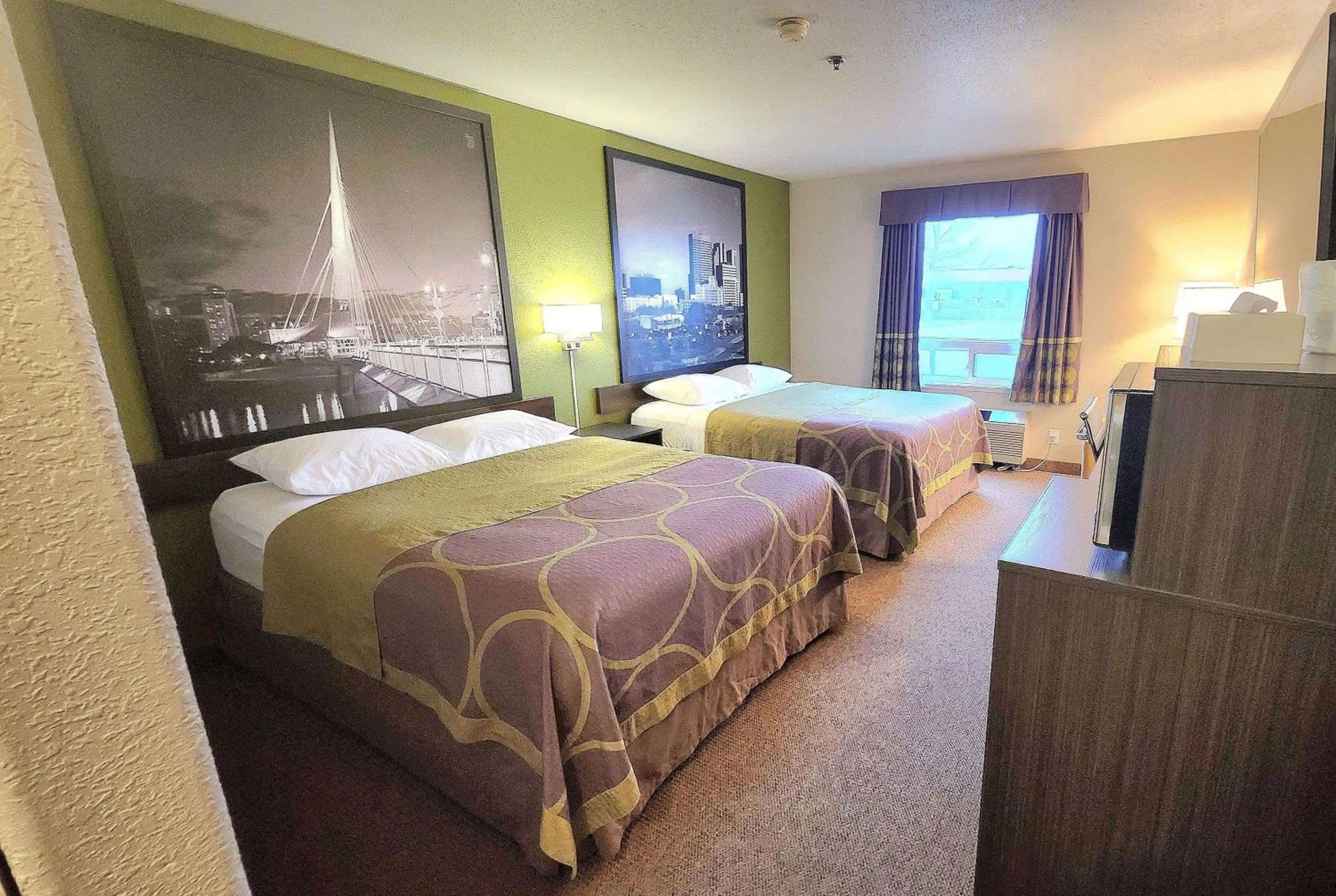 Queen Room with Two Queen Beds - Non-Smoking in Super 8 by Wyndham Portage La Prairie MB
