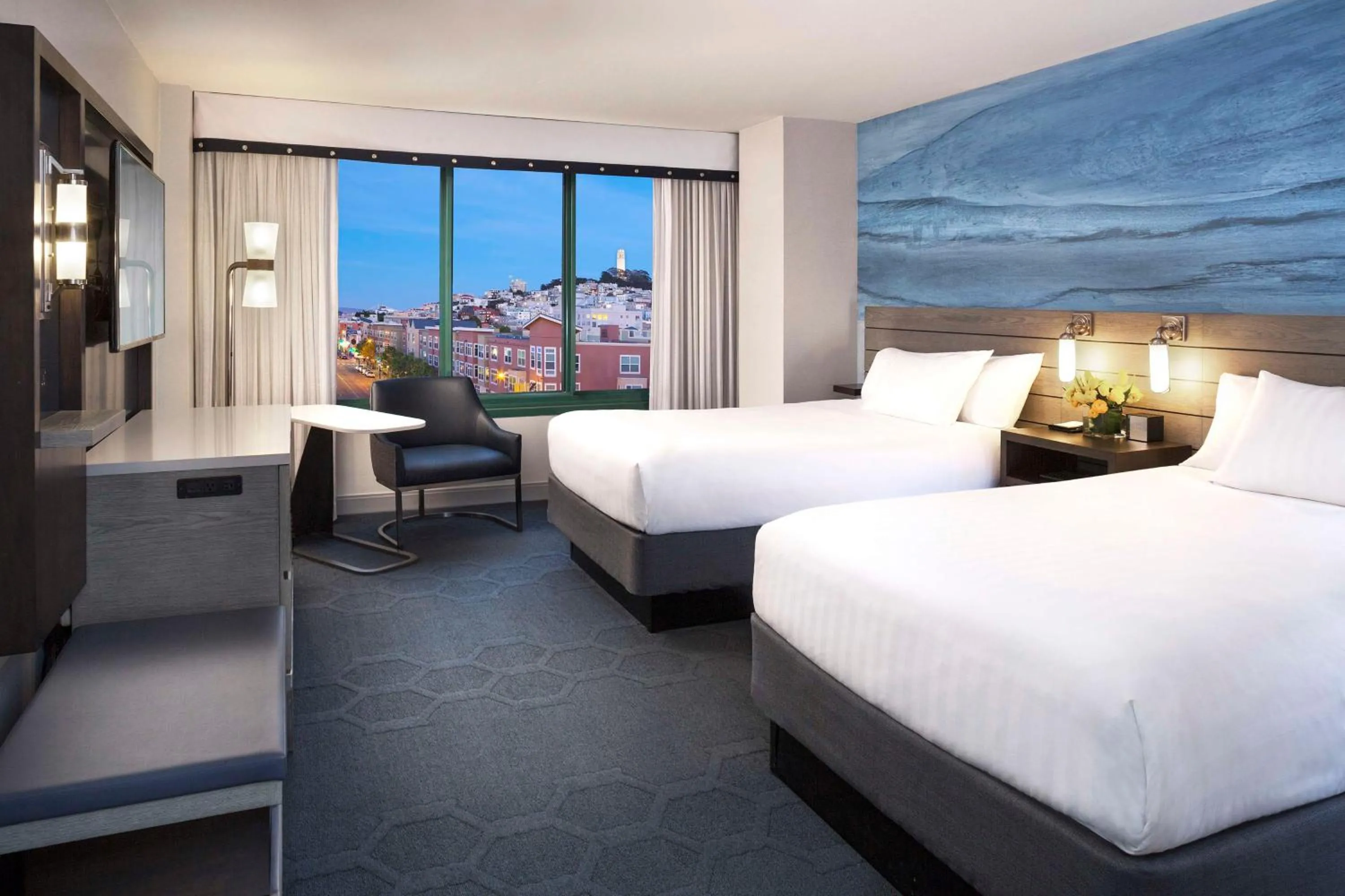 Double Room with Two Double Beds and City View  in Hyatt Centric Fisherman's Wharf San Francisco