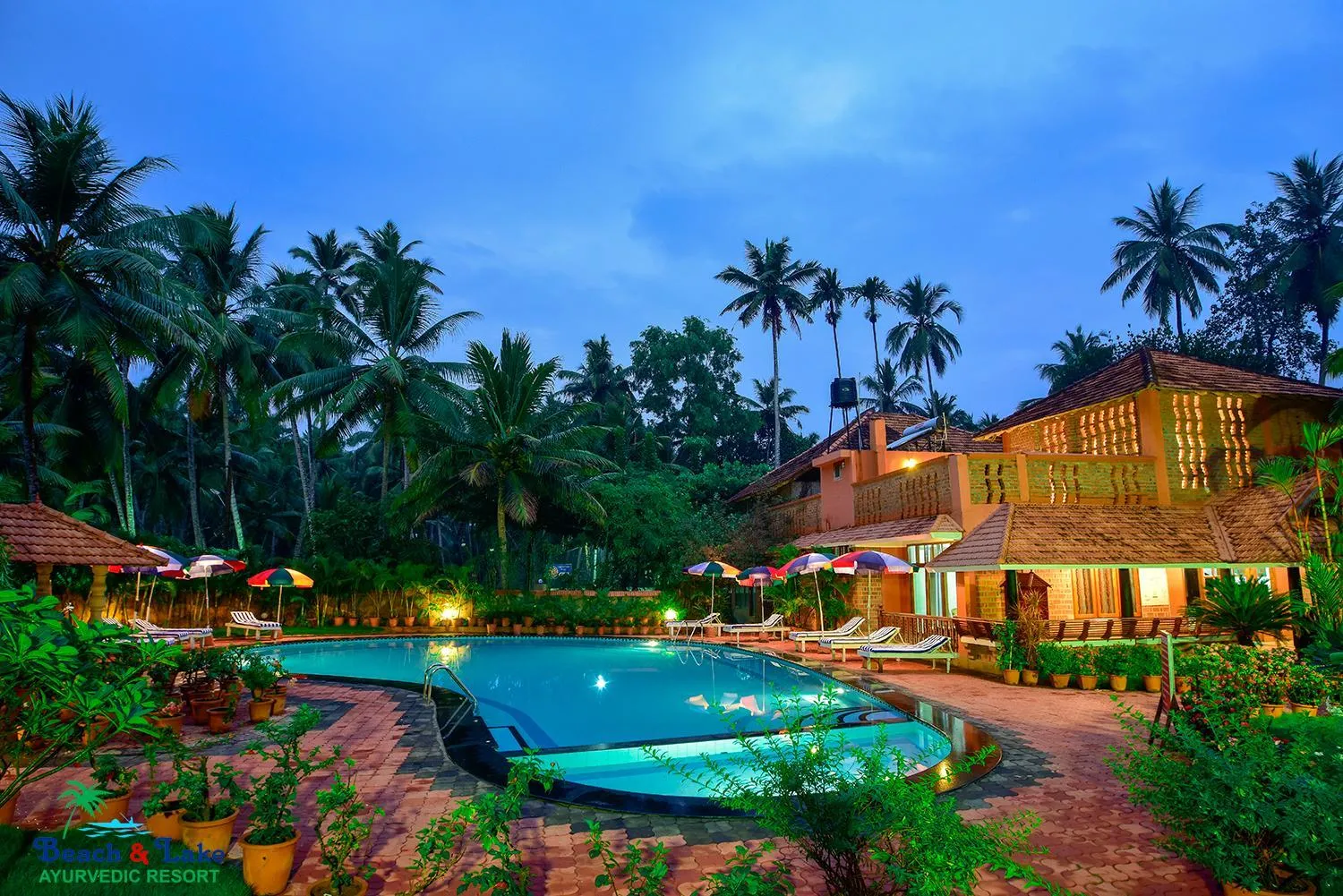 Superior Deluxe Room with Swimming Pool View Air Conditioned in Beach and Lake Ayurvedic Resort, Kovalam