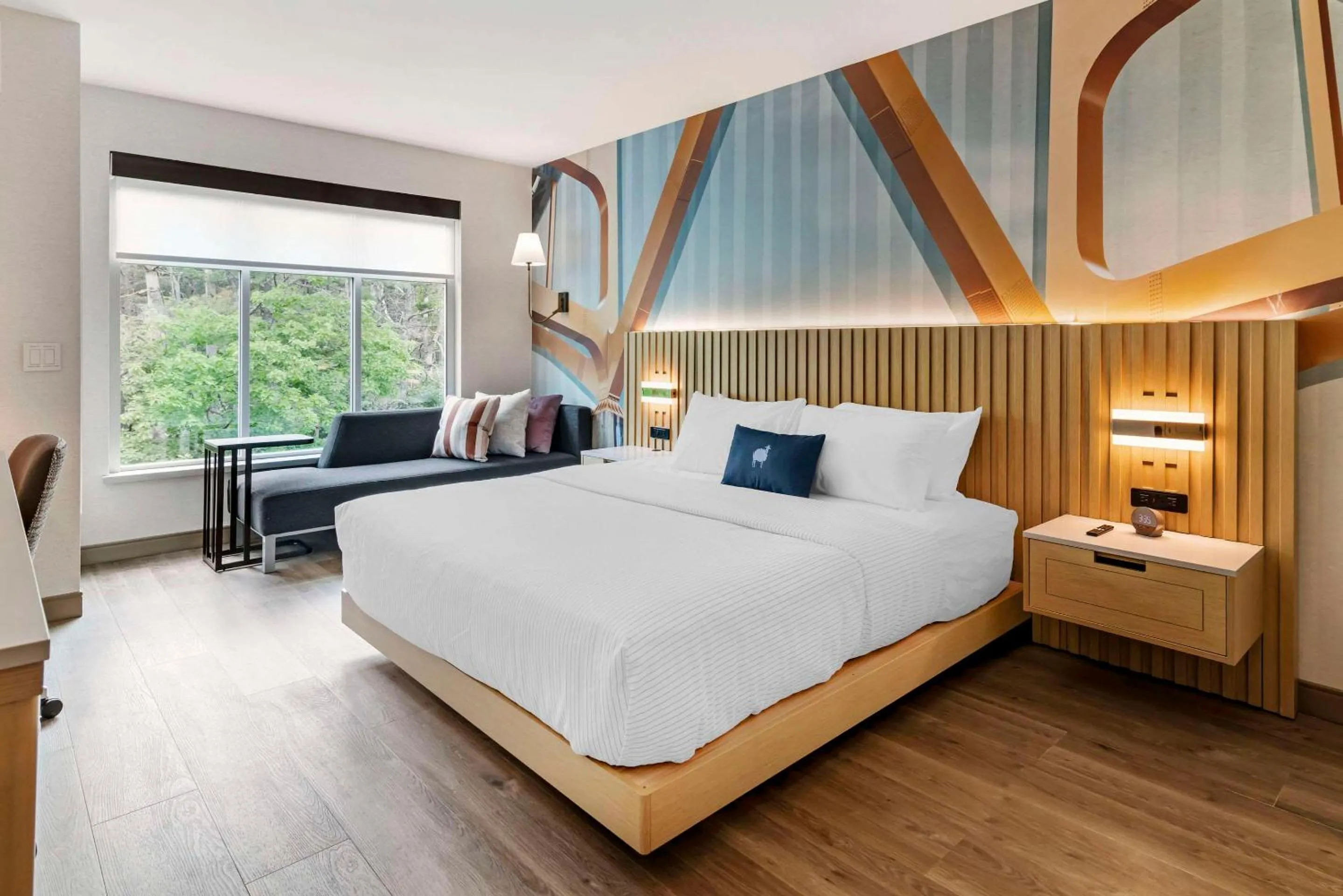 King Room with Roll-In Shower - Disability Access/Non Smoking in Cambria Hotel North Conway