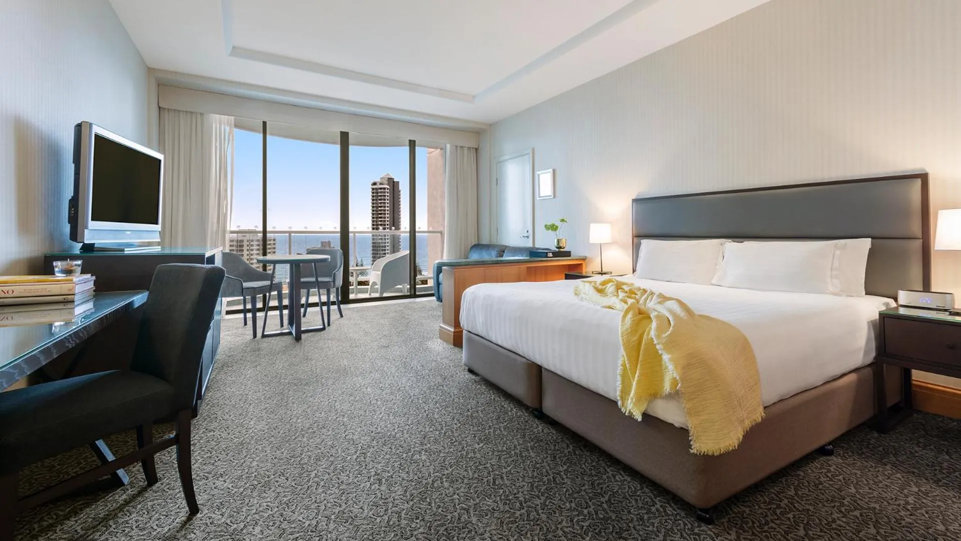 Two-Bedroom Dual Key Apartment with Ocean View - No Housekeeping in Oaks Gold Coast Hotel