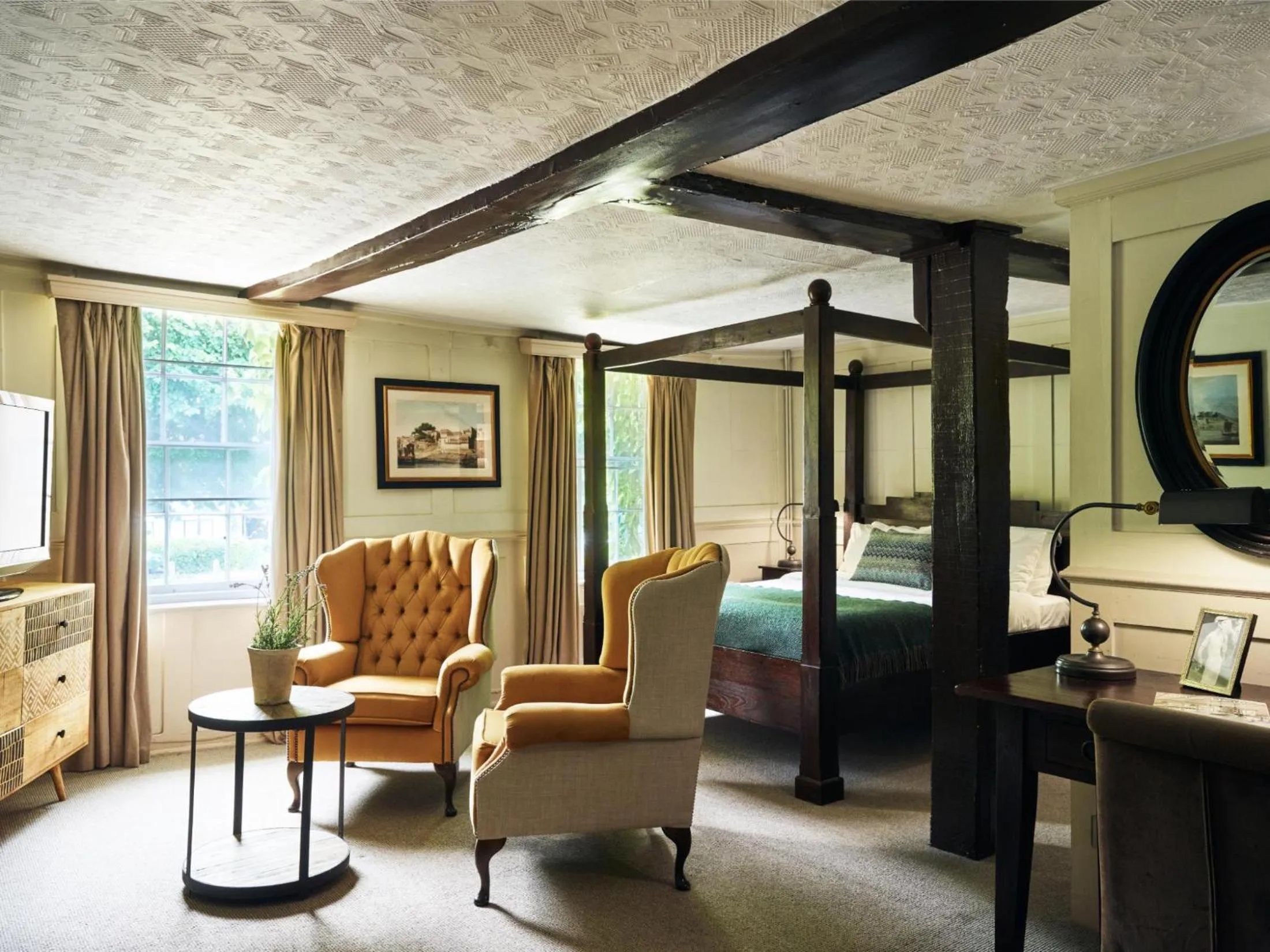 Double Room with Four Poster Bed in The Talbot Inn