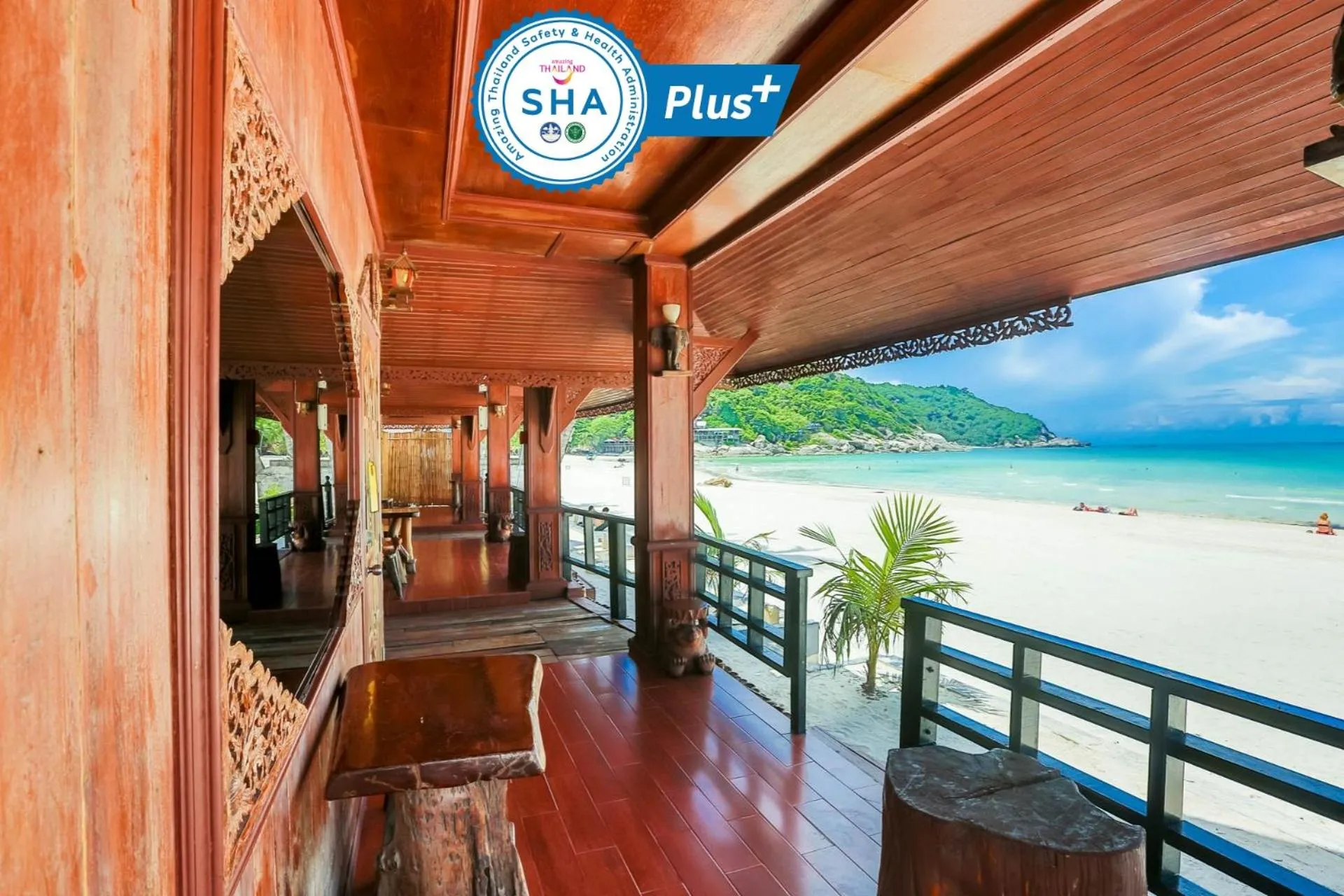 Thai House Villa Beachfront in Sunrise Resort- Koh Phangan - SHA Extra Plus