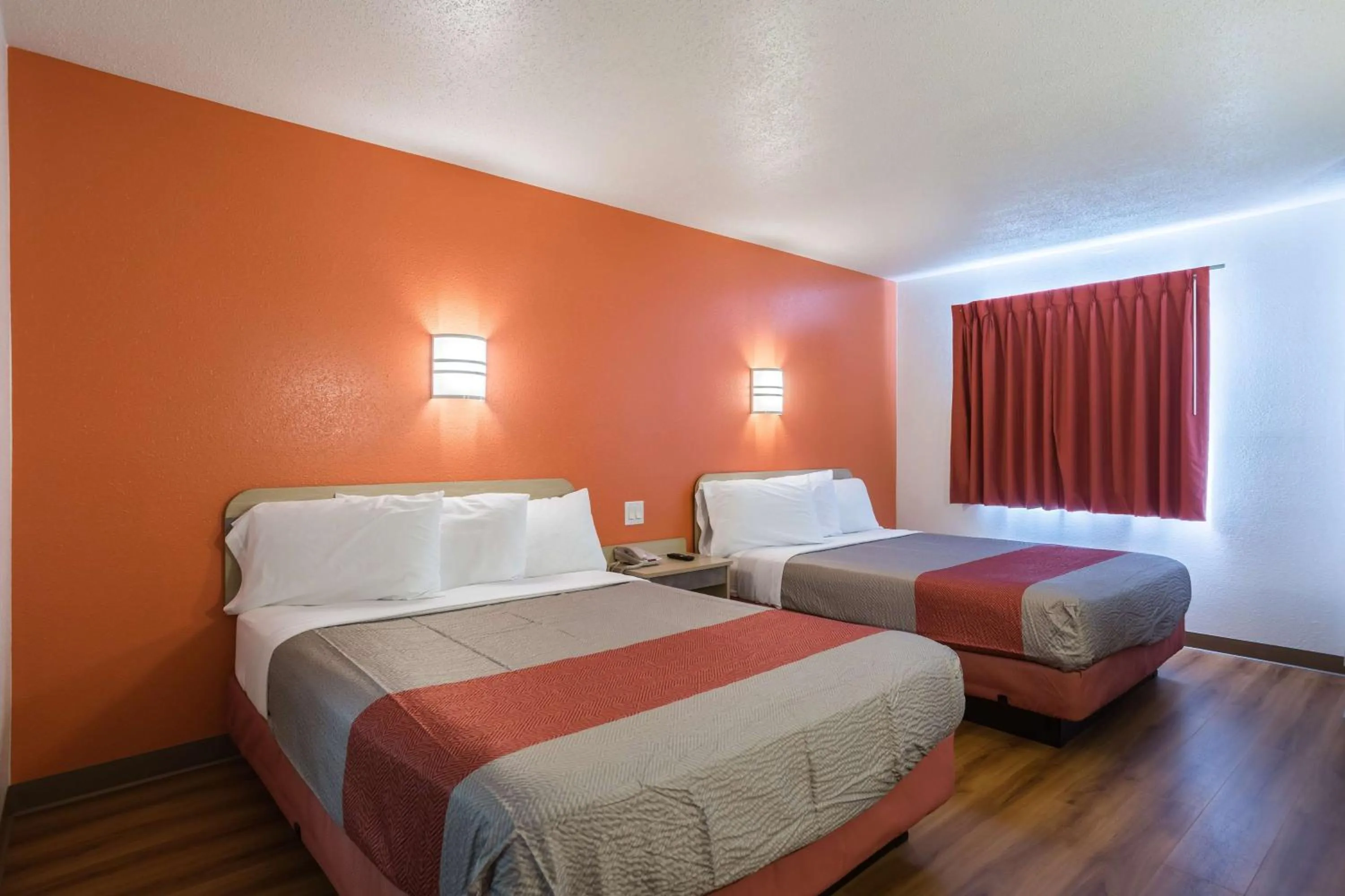 Queen Room with Two Queen Beds - single occupancy - Non-Smoking in Motel 6 Dale, Indiana Near Holiday World and Splashing safari#Central Time #I64 Highway