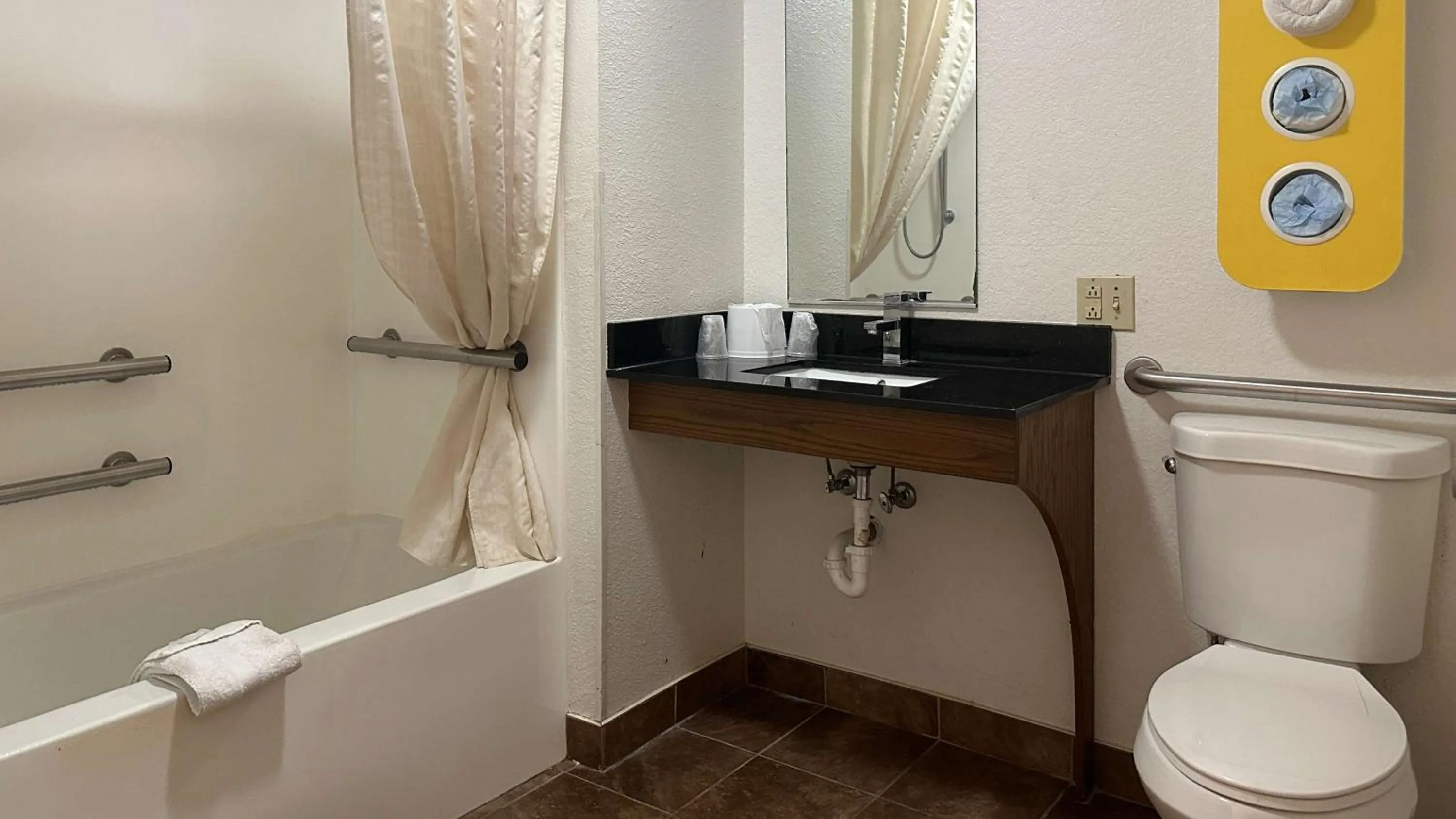 Queen Room - Disability Access - Roll in Shower in Motel 6-Waterloo, IA