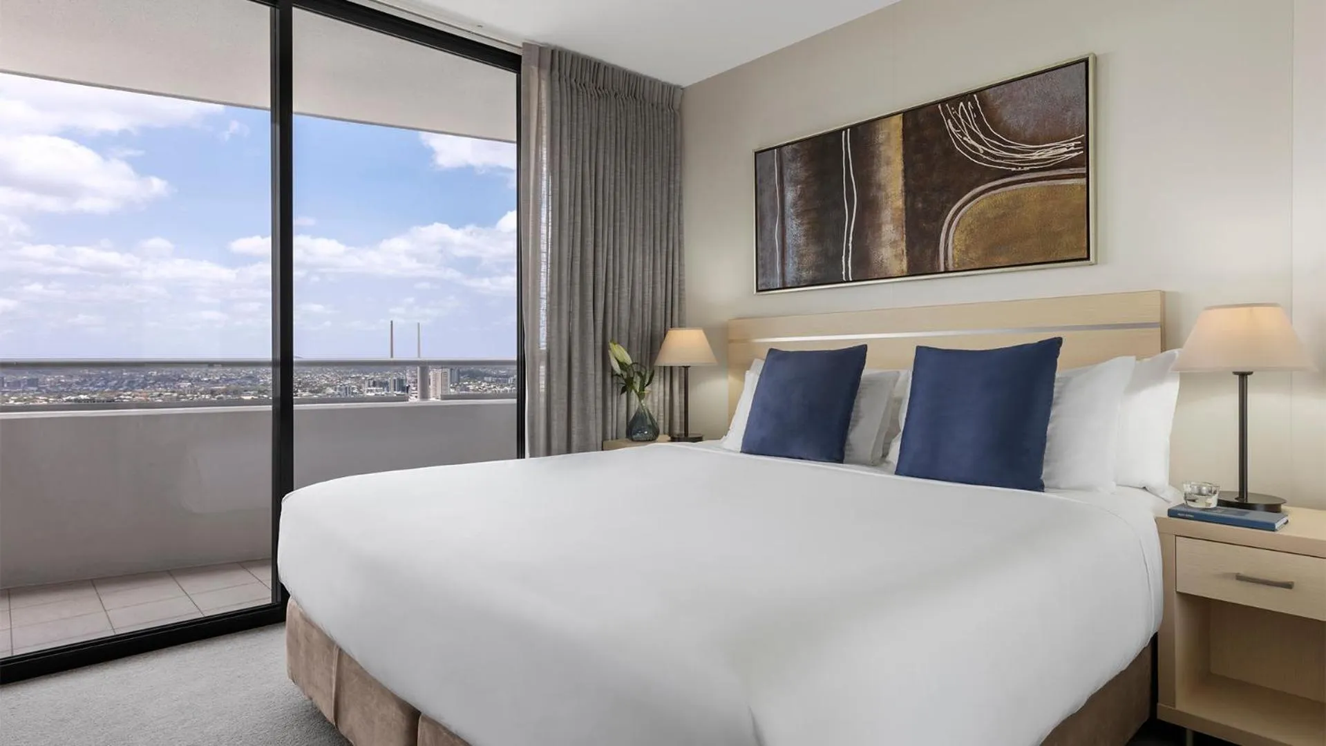 Two-Bedroom Apartment with River View - No Housekeeping in Oaks Brisbane Aurora Suites
