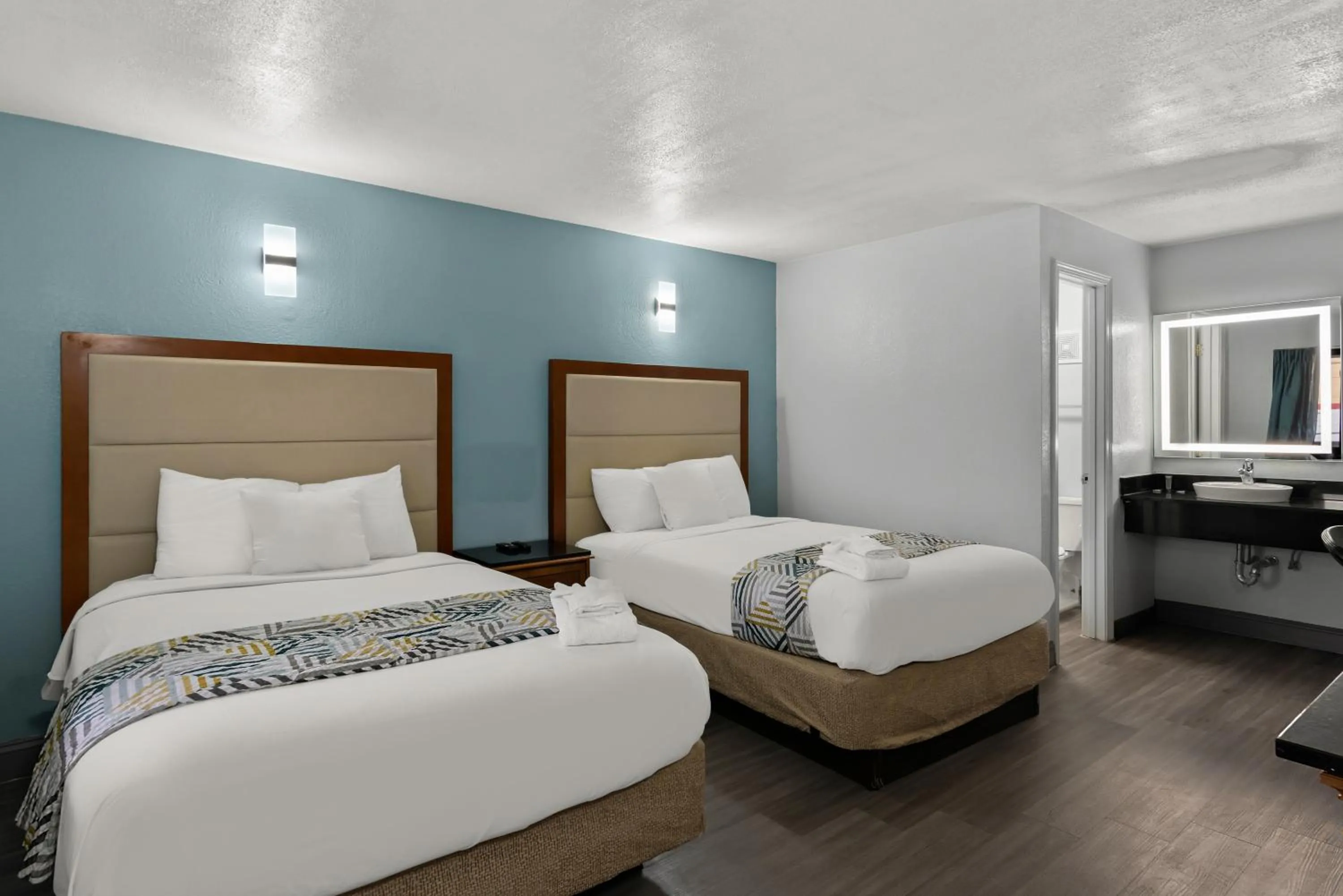 Standard Room with Two Double Beds - Non-Smoking in Americas Best Value Inn Bangor