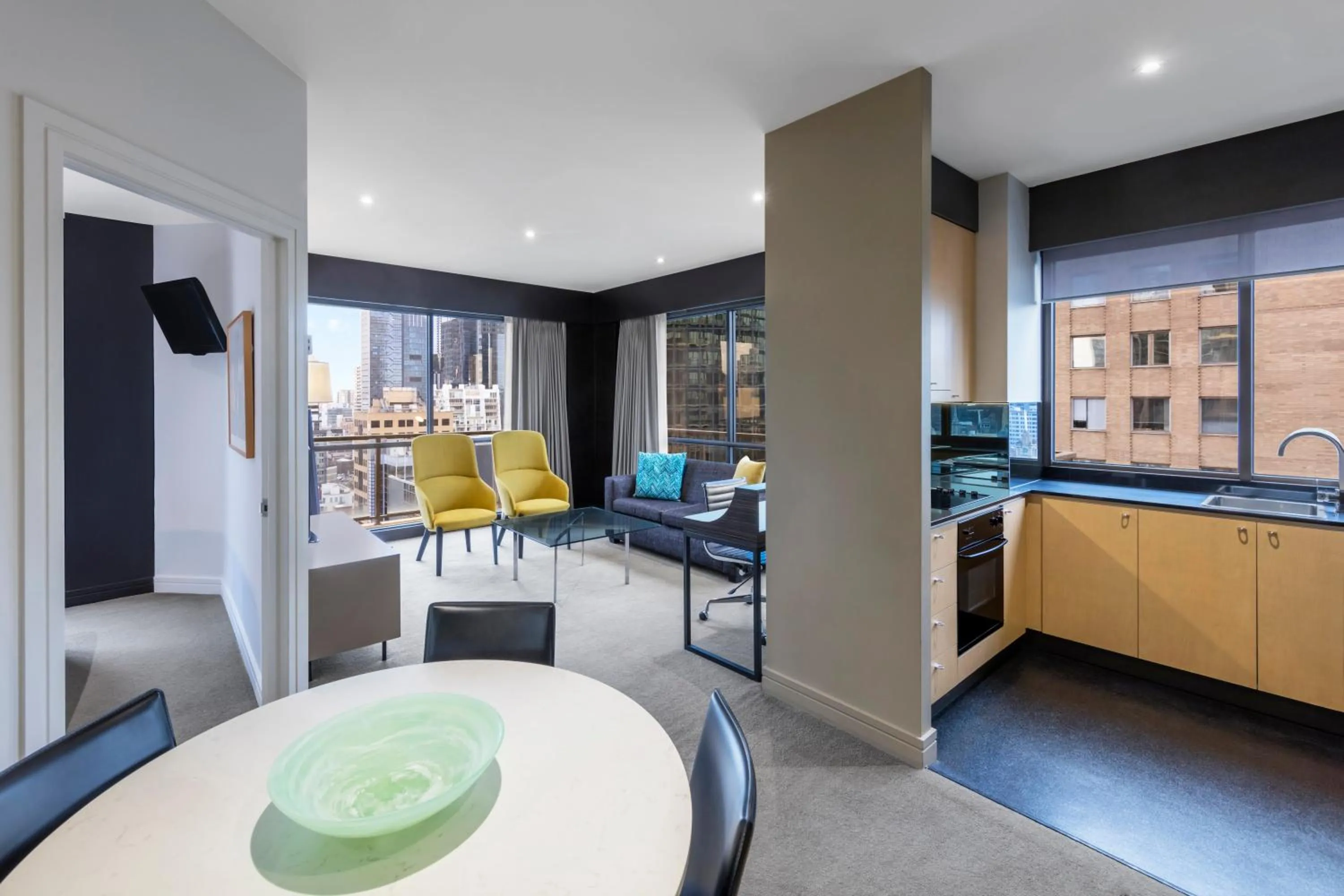 Two Bedroom Interconnecting Queen in Adina Apartment Hotel Melbourne