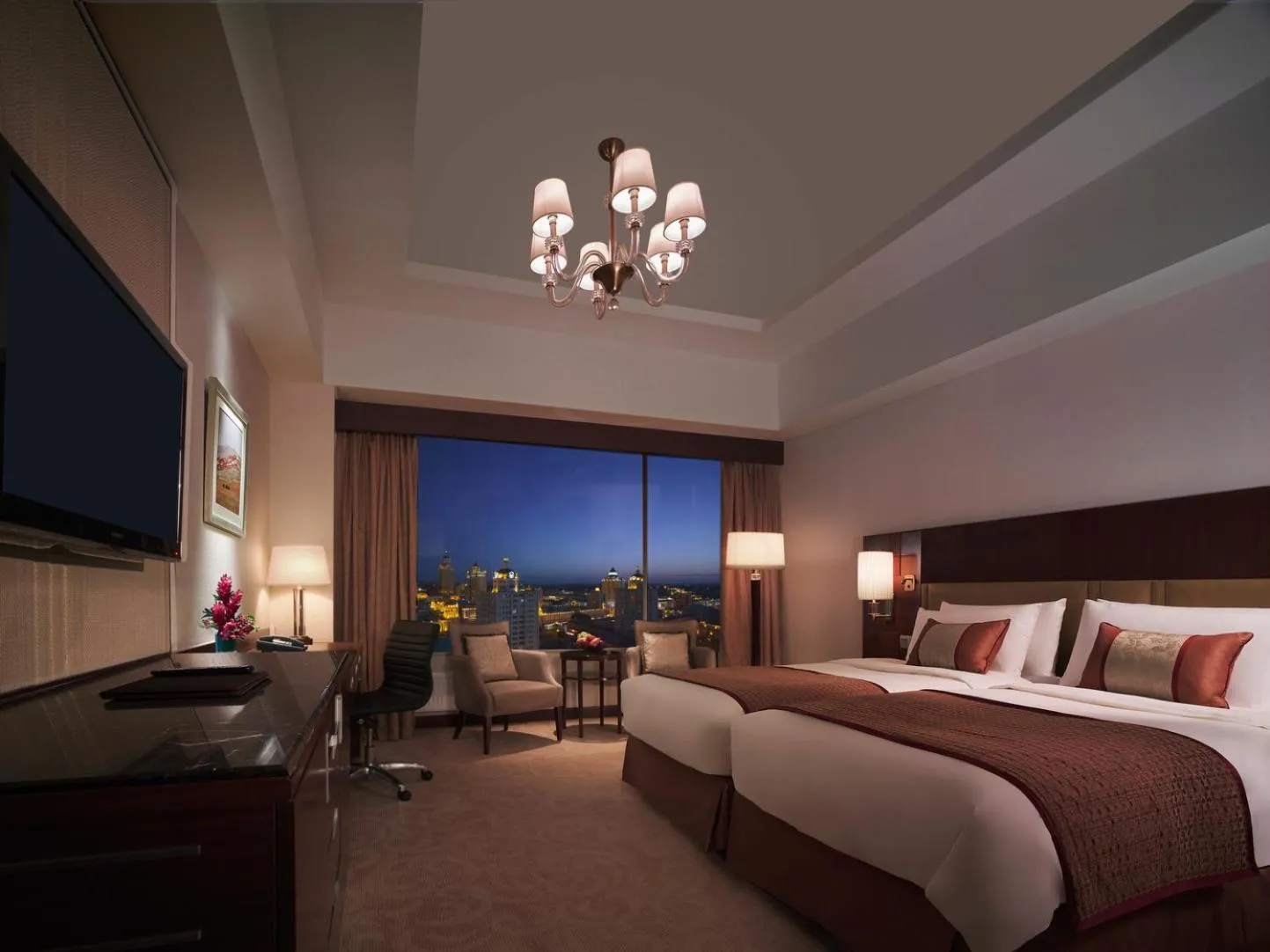 Deluxe Twin Room with City View in Shangri-La Manzhouli