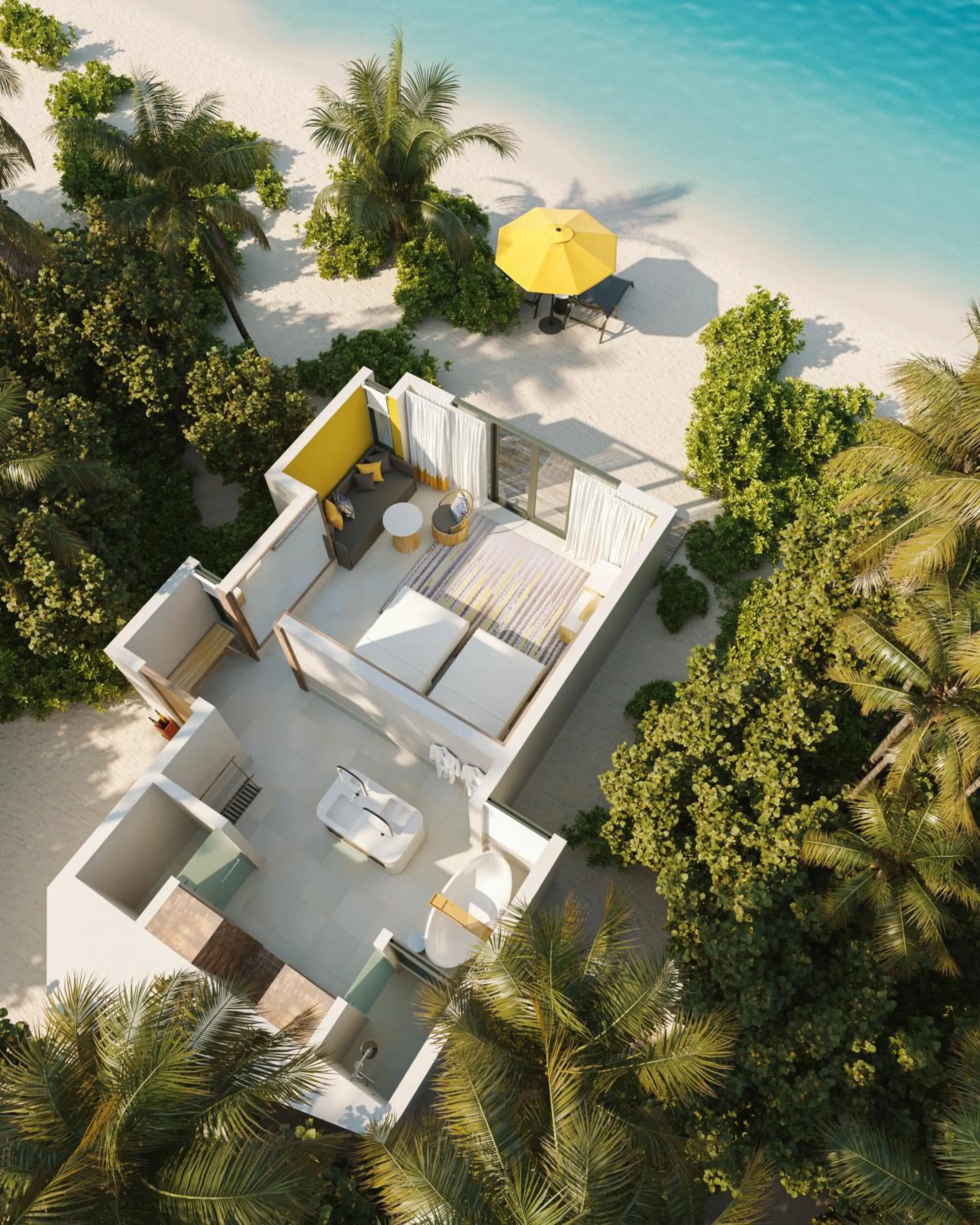 Gold Beach Villa - Twin Bed in Hard Rock Hotel Maldives - FREE transfer for stays from 01st Mar to 31st Oct 2026