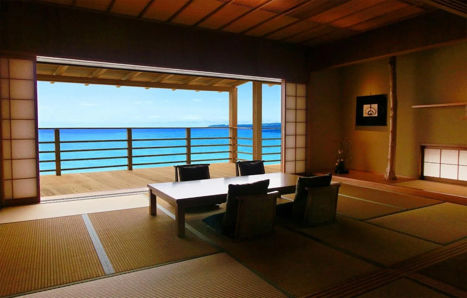 Japanese-style Presidential Suite with Sea View (Hakuin) - single occupancy in Hyakuna Garan