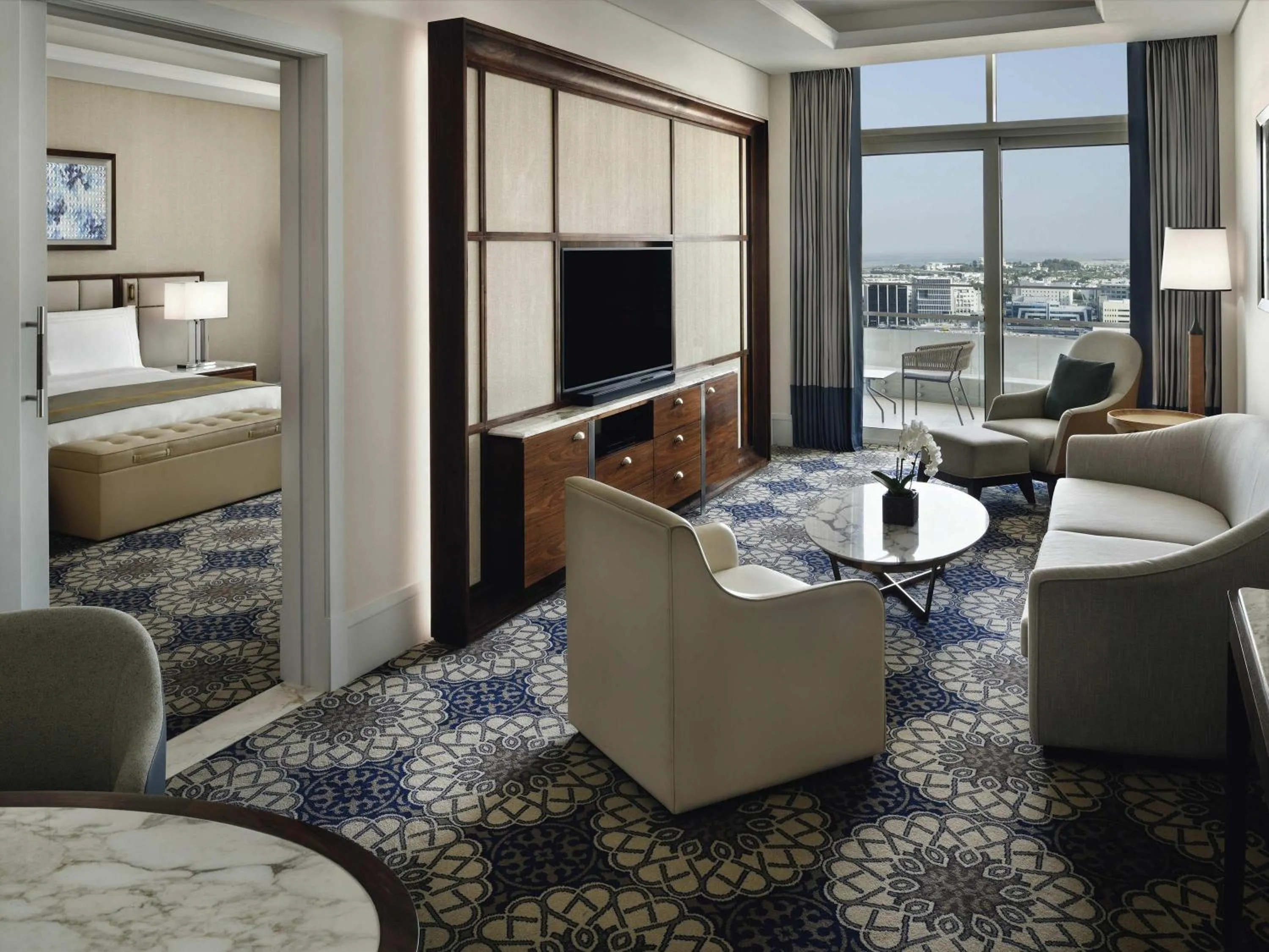 Family Room - Two Connecting Rooms, Lounge Access, Breakfast, Evening drinks and Canapés in Grand Plaza Mövenpick Media City