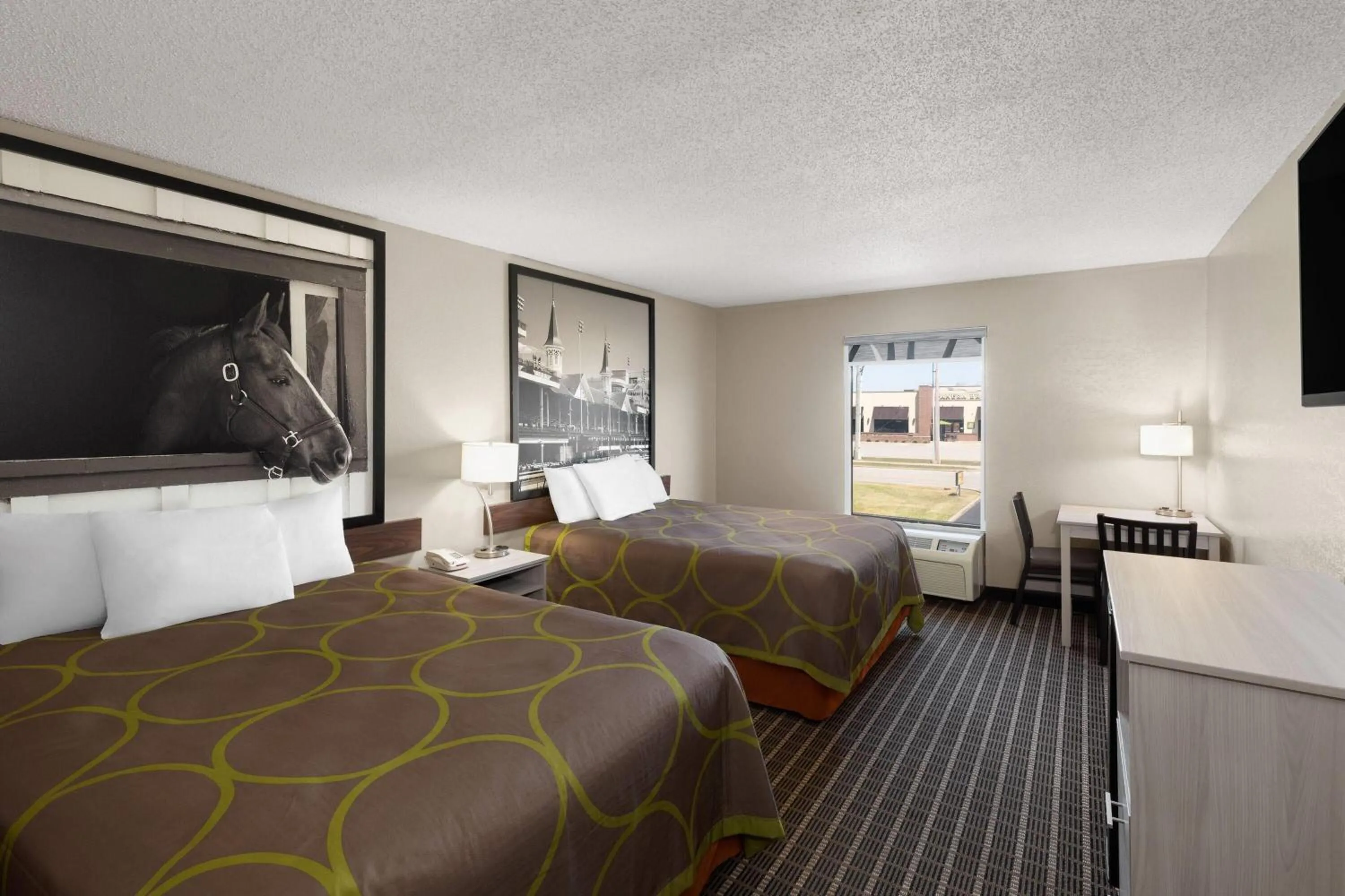Deluxe Queen Suite with Two Queen Beds - Non-Smoking in Super 8 by Wyndham Shepherdsville - Louisville South I65