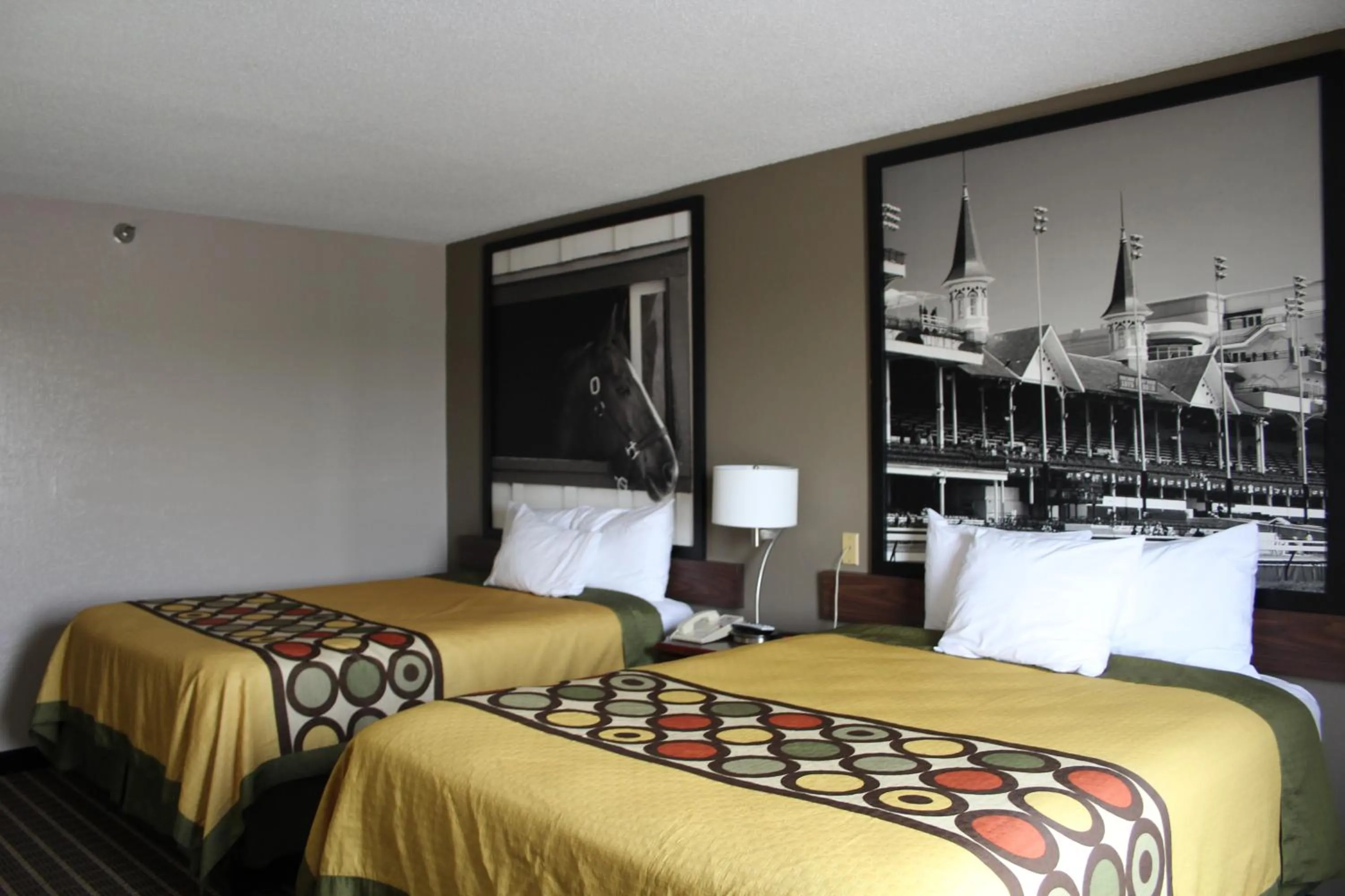 Queen Room with Two Queen Beds - Smoking in Super 8 by Wyndham Shepherdsville - Louisville South I65