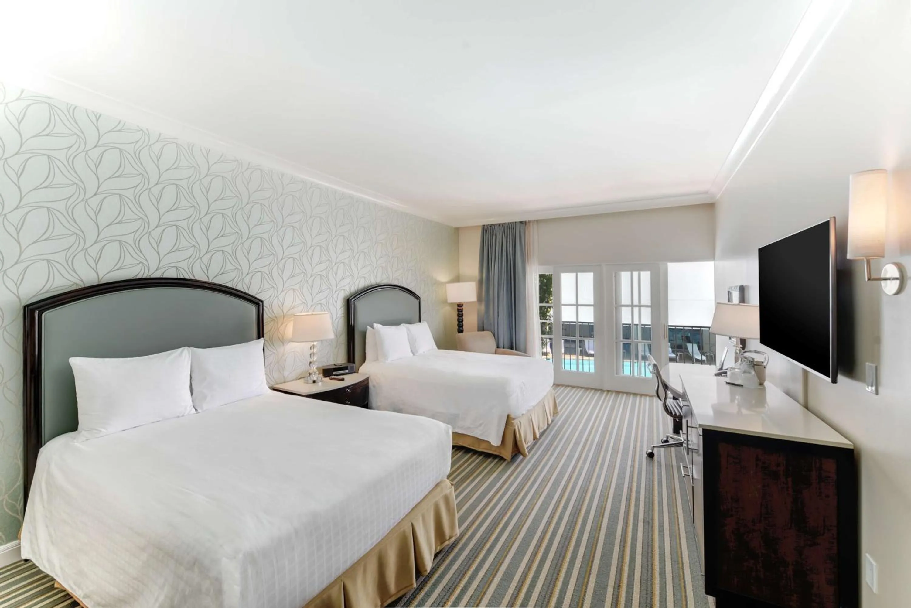 Double Room with Pool View in The Beverly Hilton