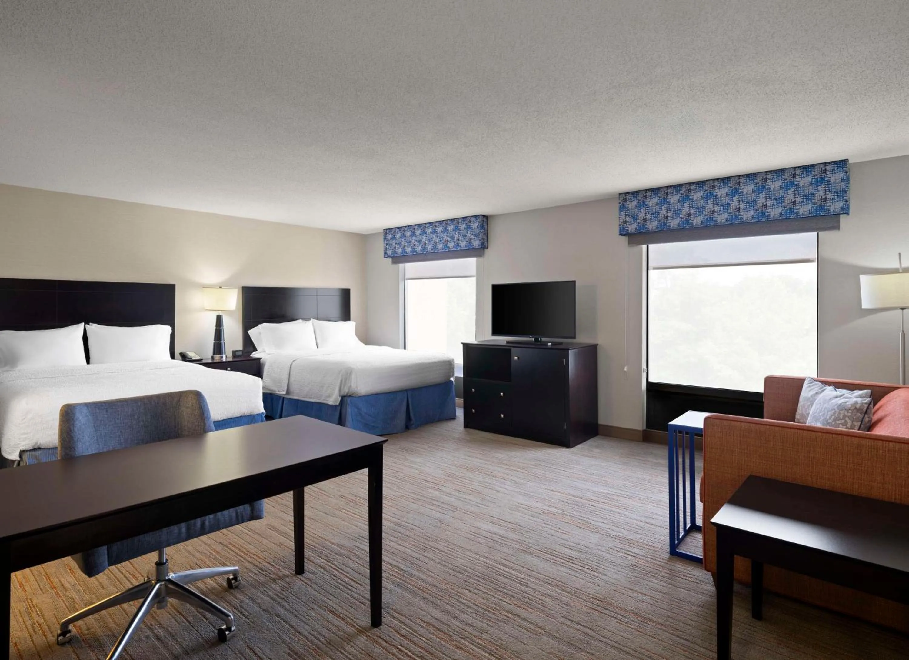 Queen Studio Suite with Two Queen Beds and Sofa Bed - Non-Smoking in Hampton Inn & Suites Arundel Mills/Baltimore