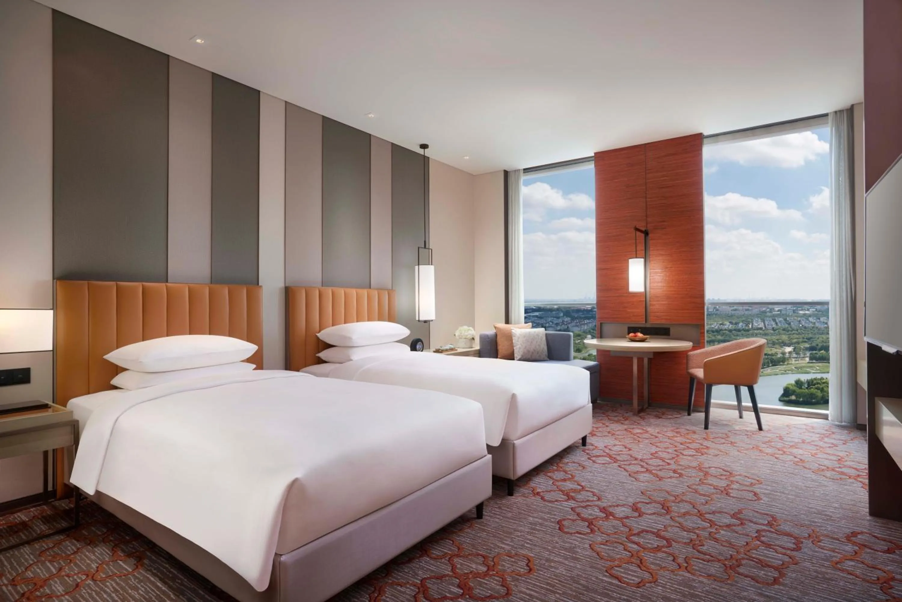 Twin Room with Lake View in Hyatt Regency Shanghai Jiading