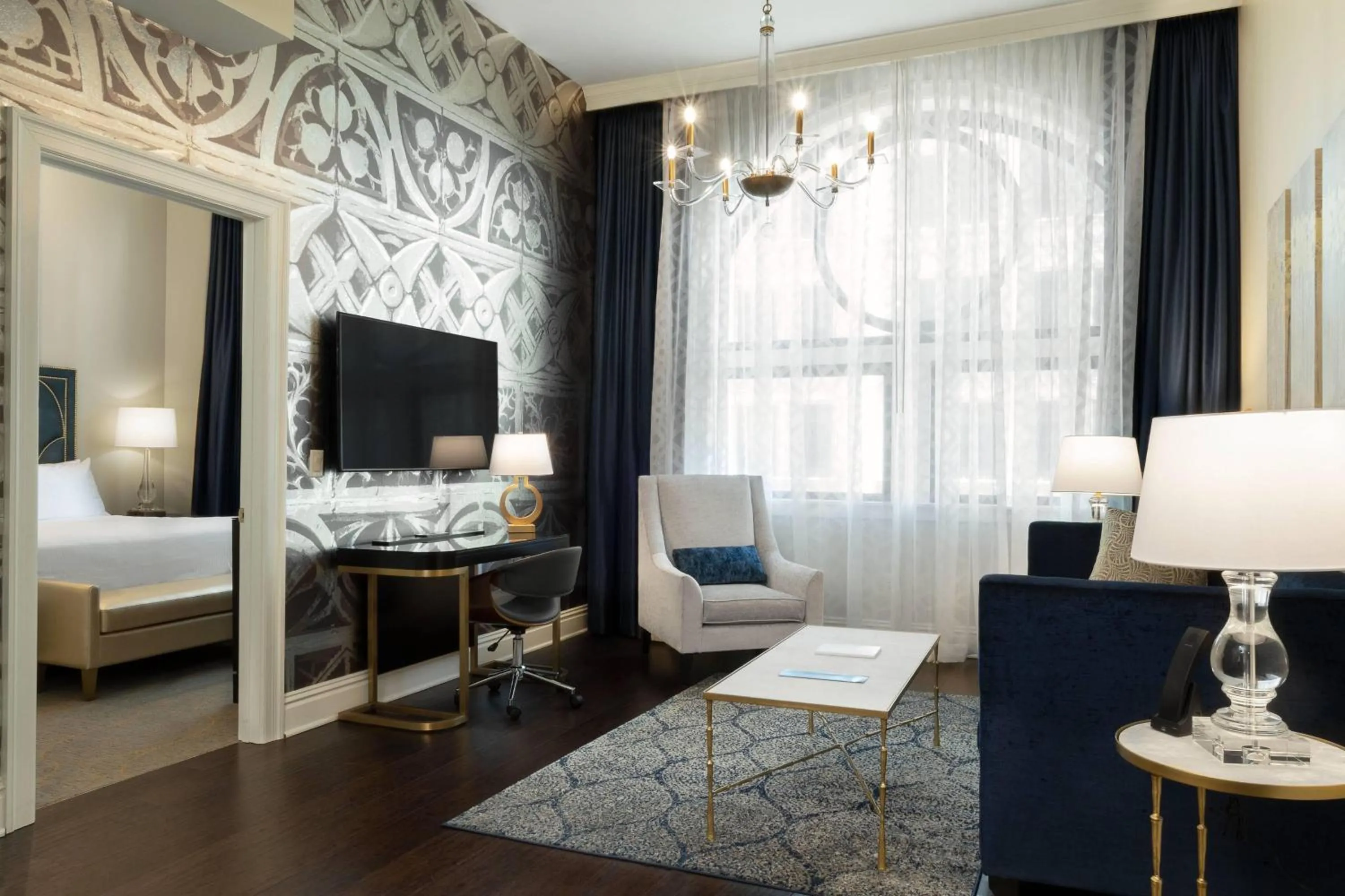 One Bedroom Suite with King Bed and Sofa in Hotel Saint Louis, Autograph Collection