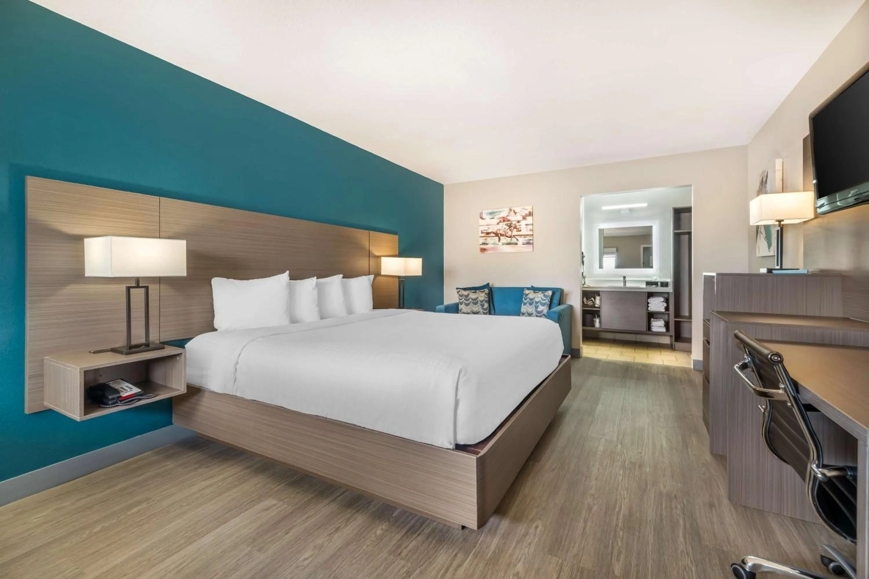 King Room with Roll-In Shower - Mobility Access in Best Western Green Tree Inn