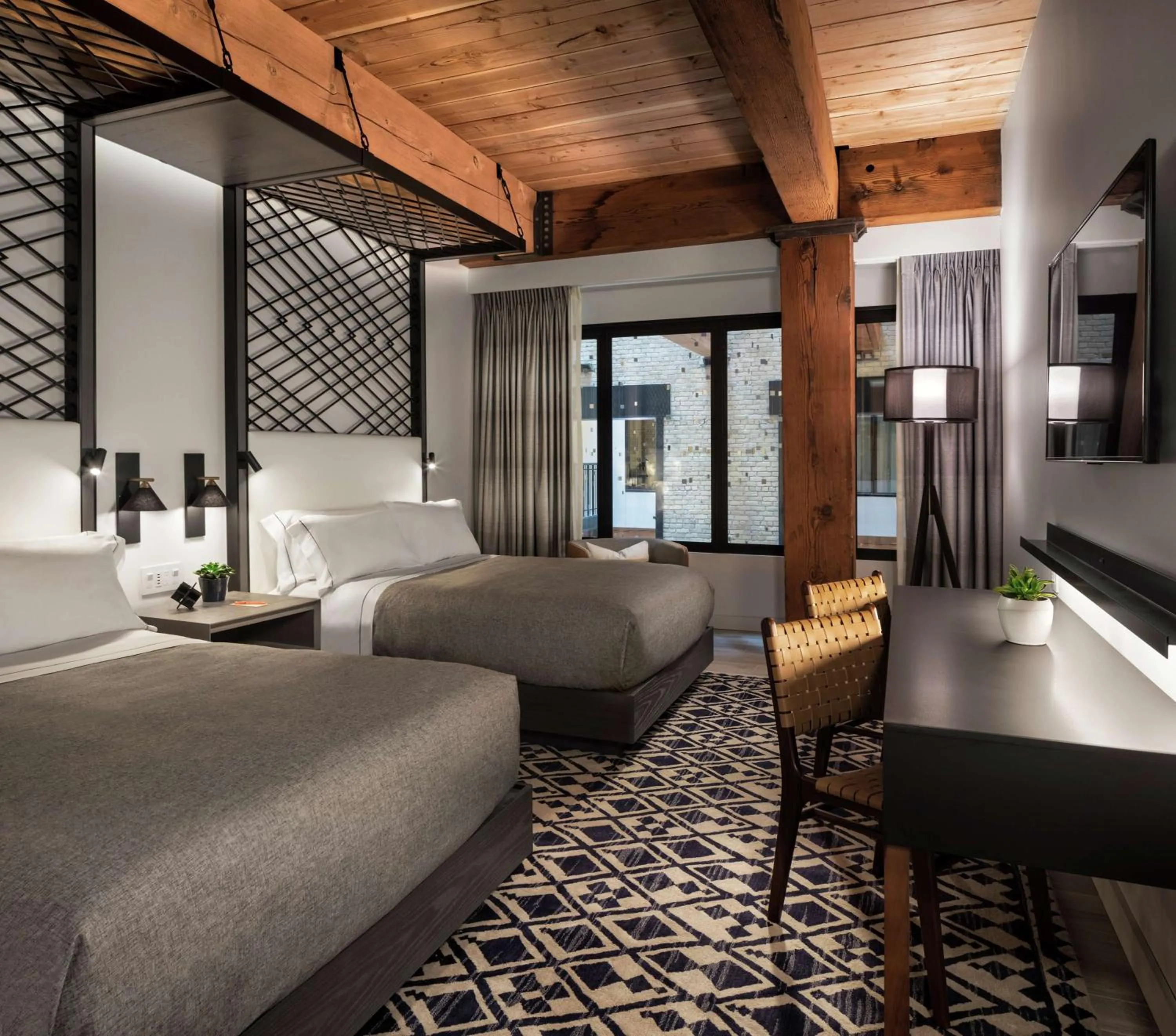 Two Queen Room- Interior Atrium view in Canopy by Hilton Minneapolis Mill District