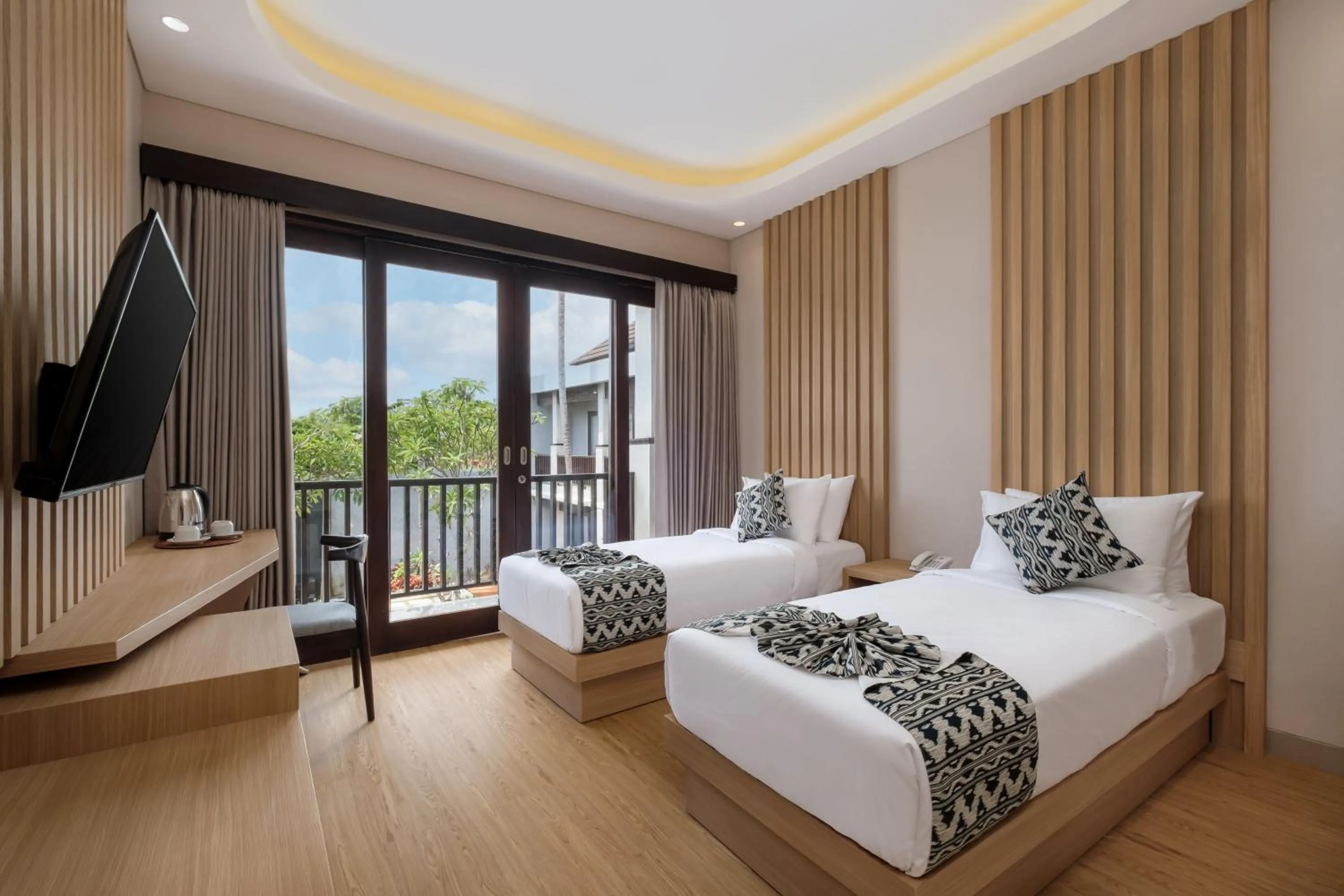 Deluxe Double or Twin Room with Pool View in ABISHA Hotel Sanur